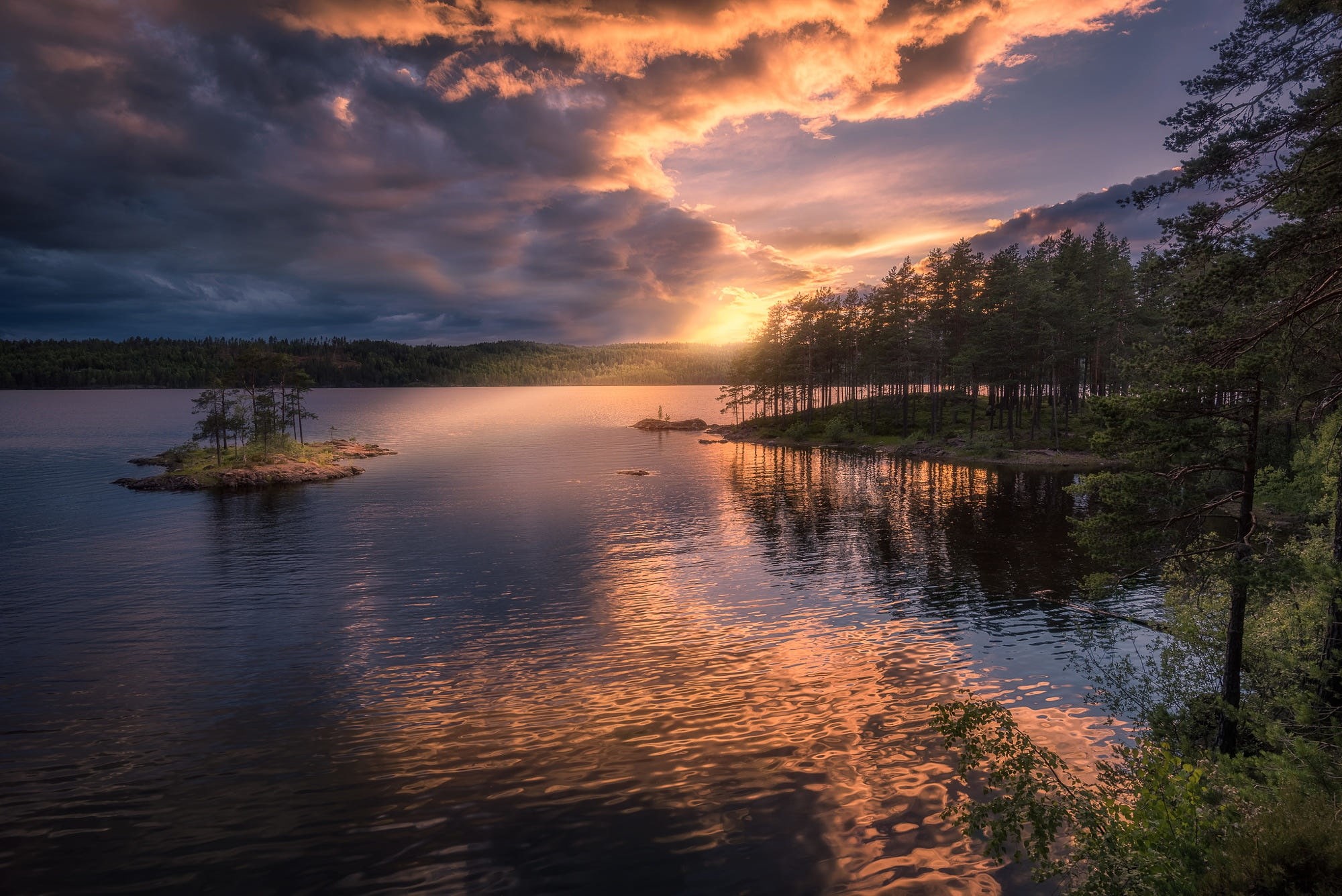 1080P, Ringerike, Norway, The Island, HD Wallpaper