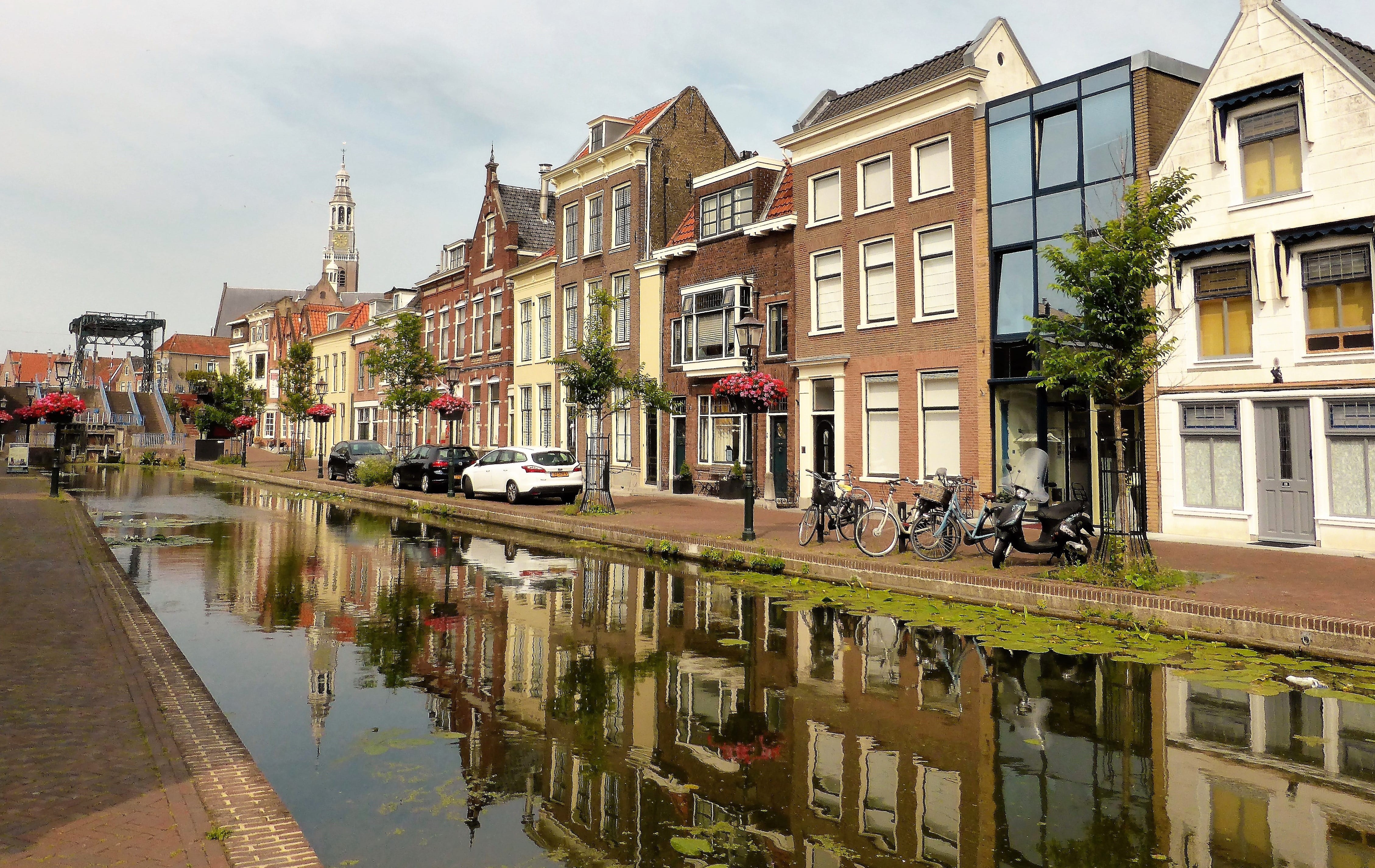 history, sky, canal, water, apartment, speed, building exterior, waterfront, tourism, reflection, house, outdoors, city, motor vehicle, bridge, transportation, HD Wallpaper