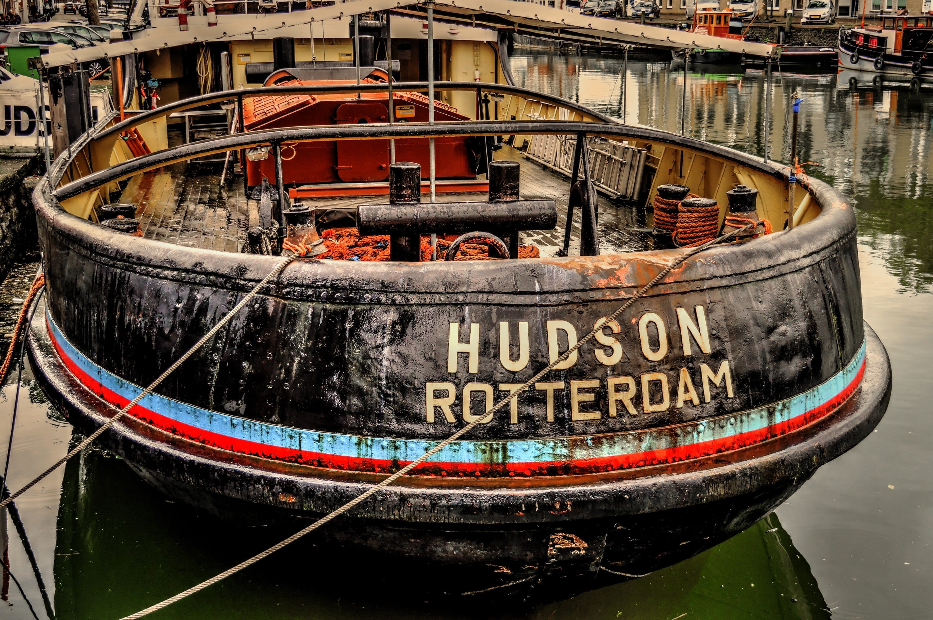 no people, outdoors, fishing industry, transportation, nautical vessel, hudson, built structure, communication, building exterior, tug, text, river, architecture, HD Wallpaper