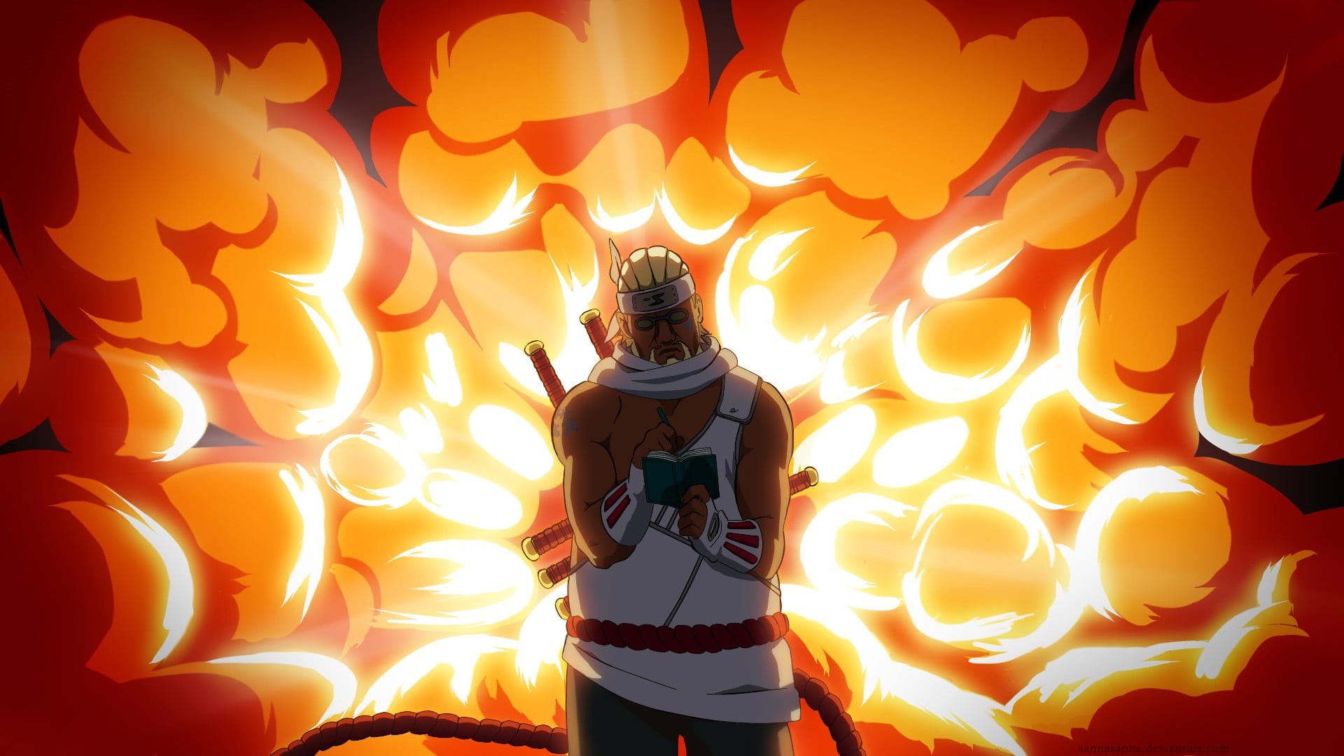 craft, real people, creativity, standing, orange color, three quarter length, Naruto Shippuuden, killer, representation, naruto, anime, one person, illuminated, HD Wallpaper