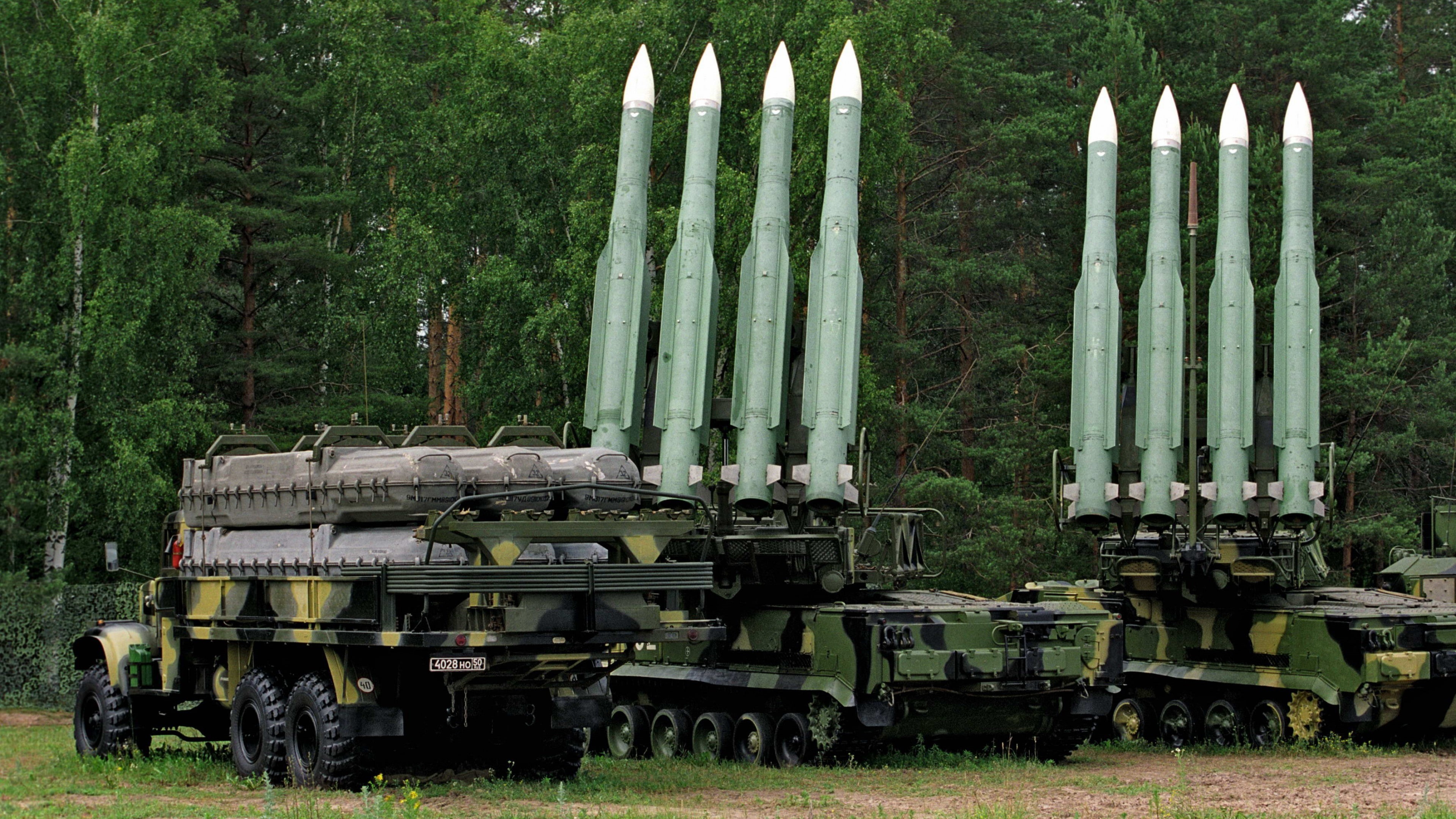 lot, Russian Army, SAM system, 9K317, Buk, gray, Buk-M2, 4K, missile, missile system, Gadfly, HD Wallpaper