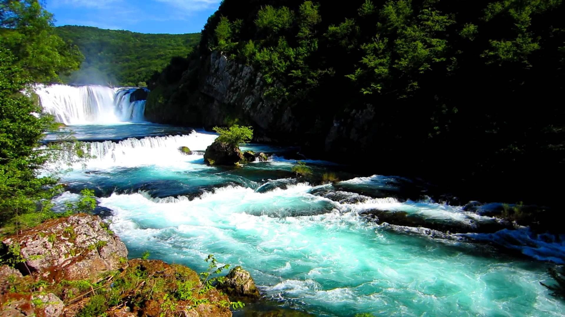 strepki, slovenia, desktop, background, waterfall, una, hd, beauties, 1080P, buk, natural, river, HD Wallpaper