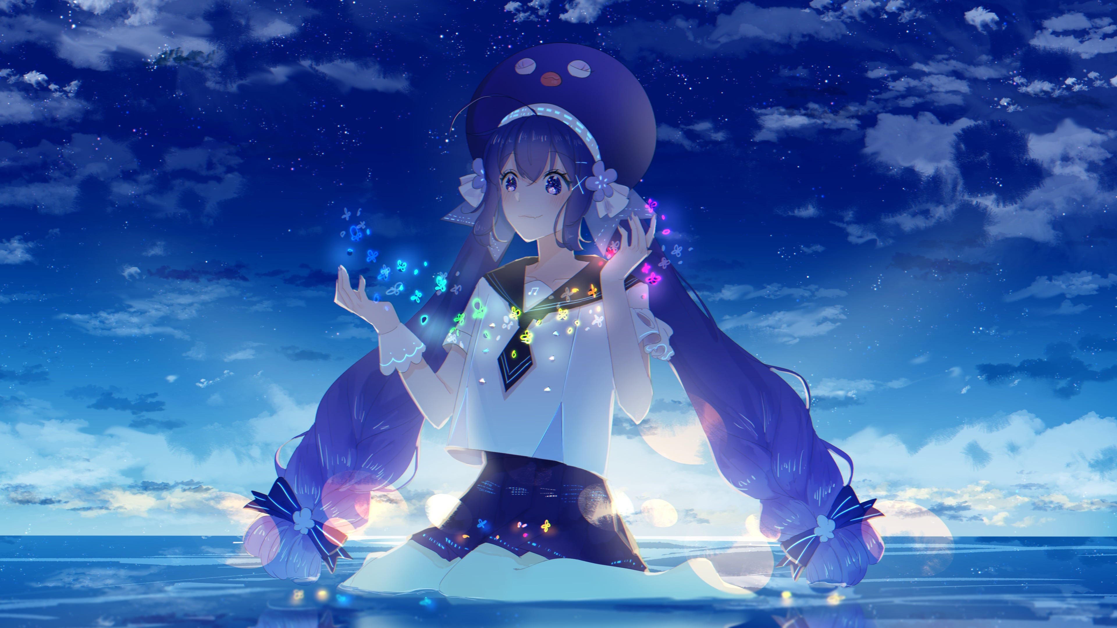 Otomachi Una, Vocaloid, 4K, Anime, HD Wallpaper