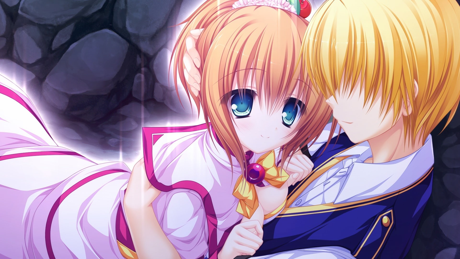 1080P, una, amiga, para, poemas, couple, anime, HD Wallpaper