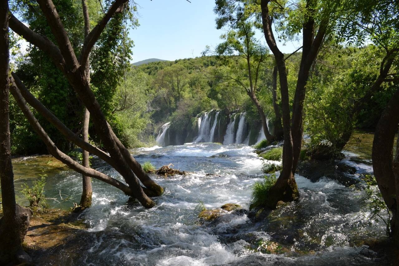 no people, motion, trees, scenics - nature, rock, 720P, long exposure, plant, flowing water, waterfall, water, day, solid, beauty in nature, power in nature, HD Wallpaper