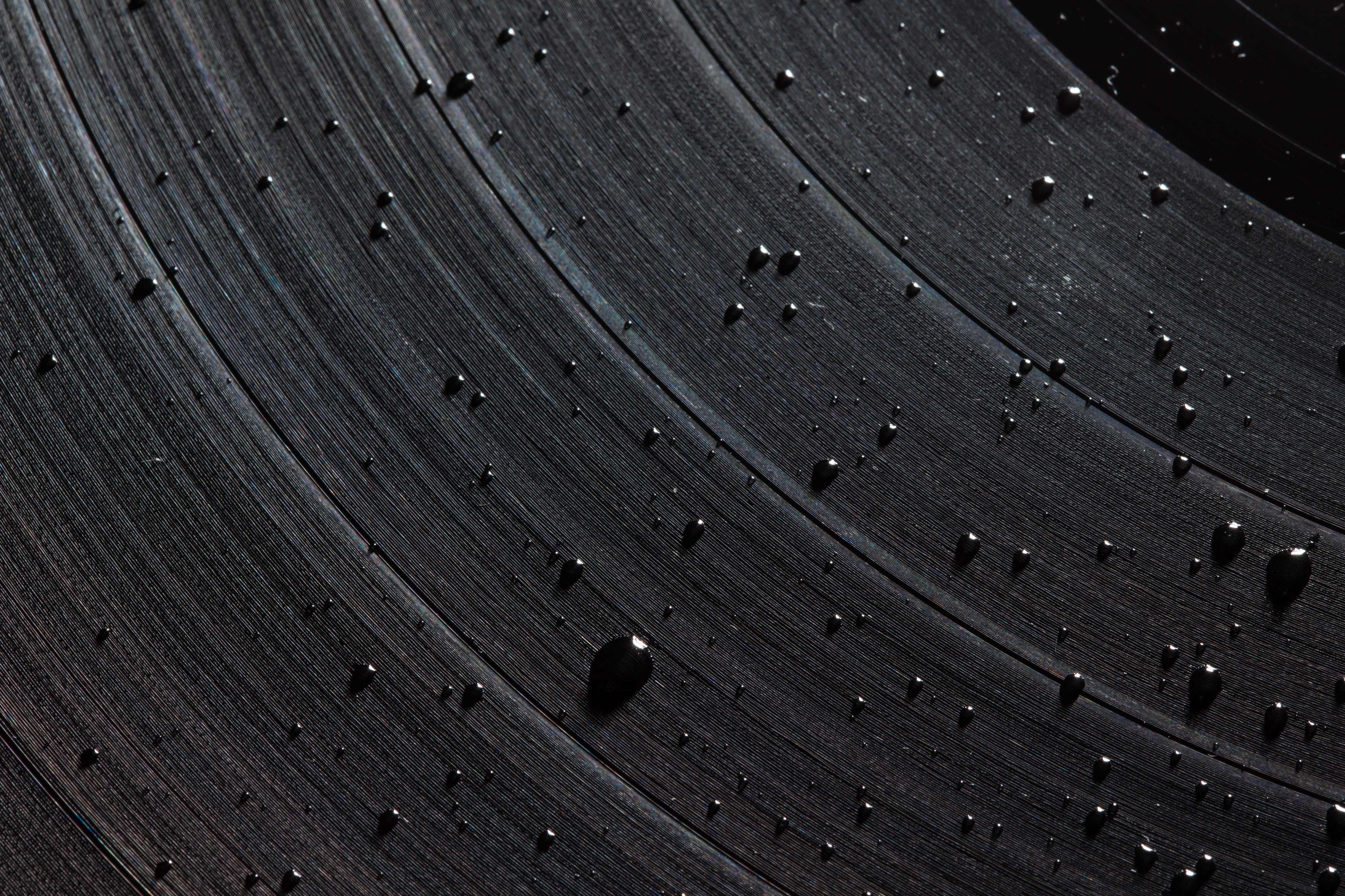 high angle view, wood grain, space, planet, in a row, 4K, textured, record, outdoors, dj, droplet, no people, close, lp, sound, day, wall - building feature, HD Wallpaper
