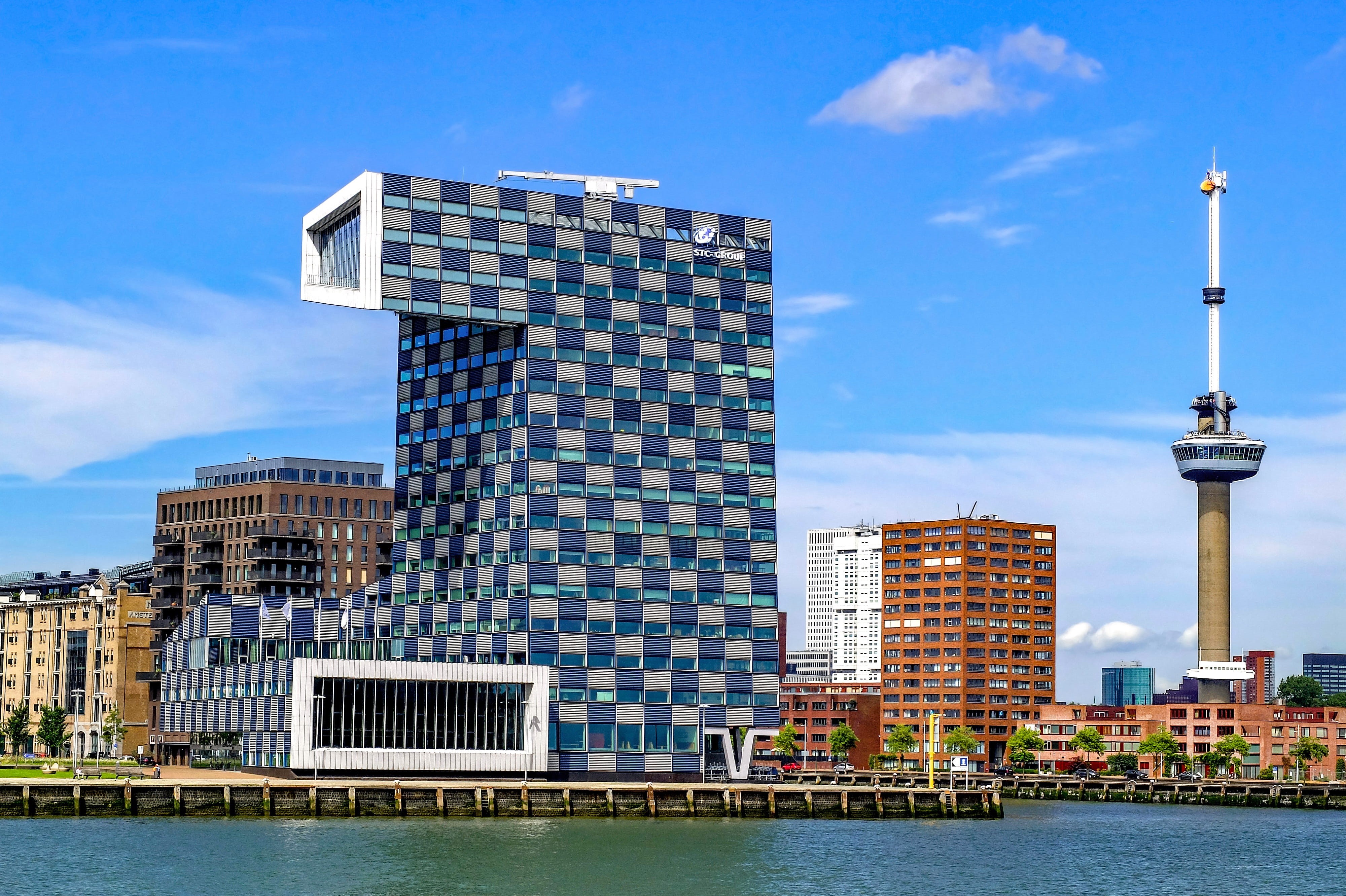 building, built structure, city, office building exterior, travel destinations, holland, architecture, modern, office, outdoors, building exterior, tower, HD Wallpaper
