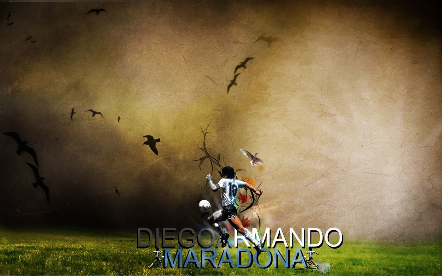 720P, Diego Armando Maradona, Soccer, Sports, HD Wallpaper