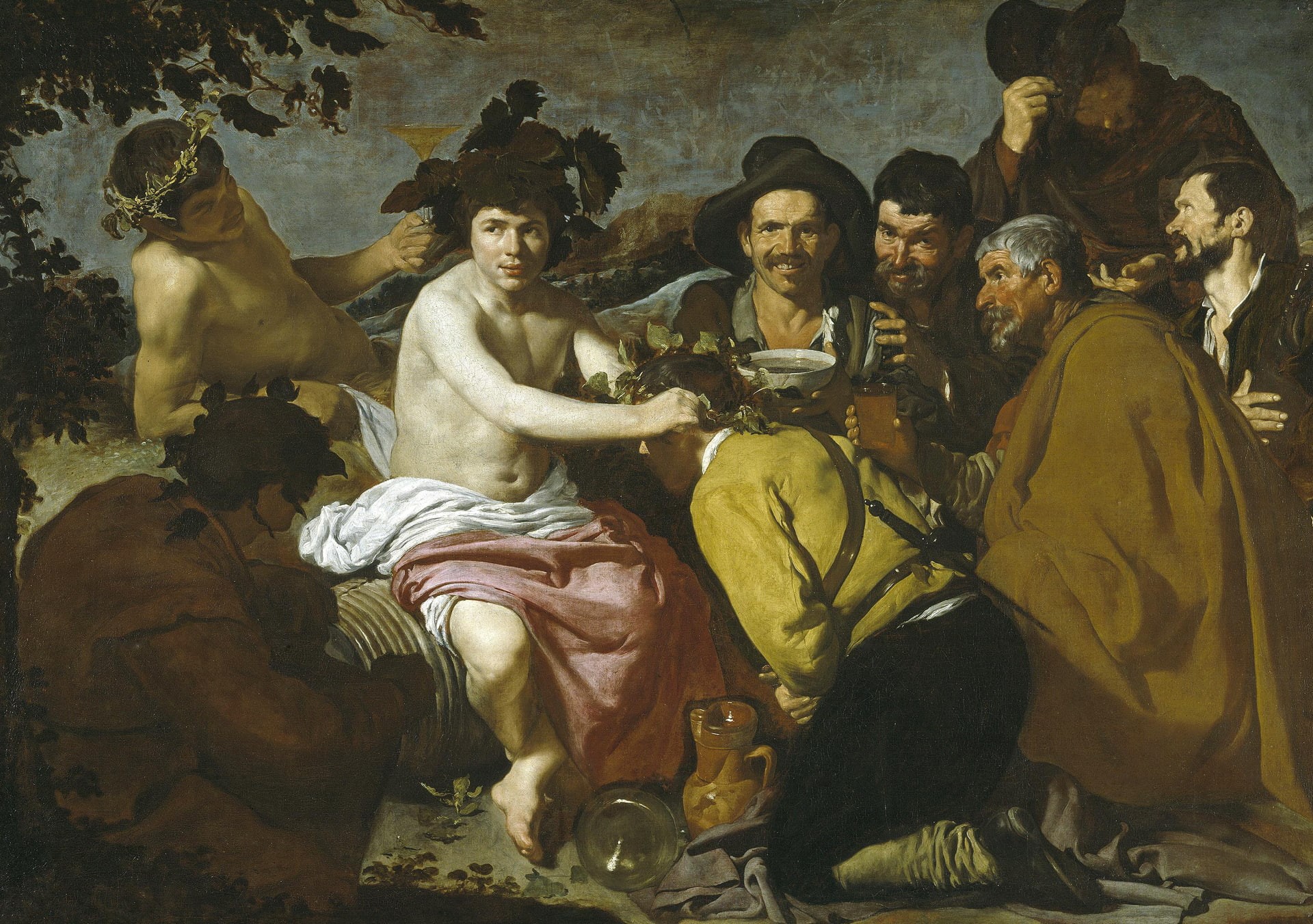 The Triumph Of Bacchus, Diego Velazquez, mythology, picture, 1080P, HD Wallpaper
