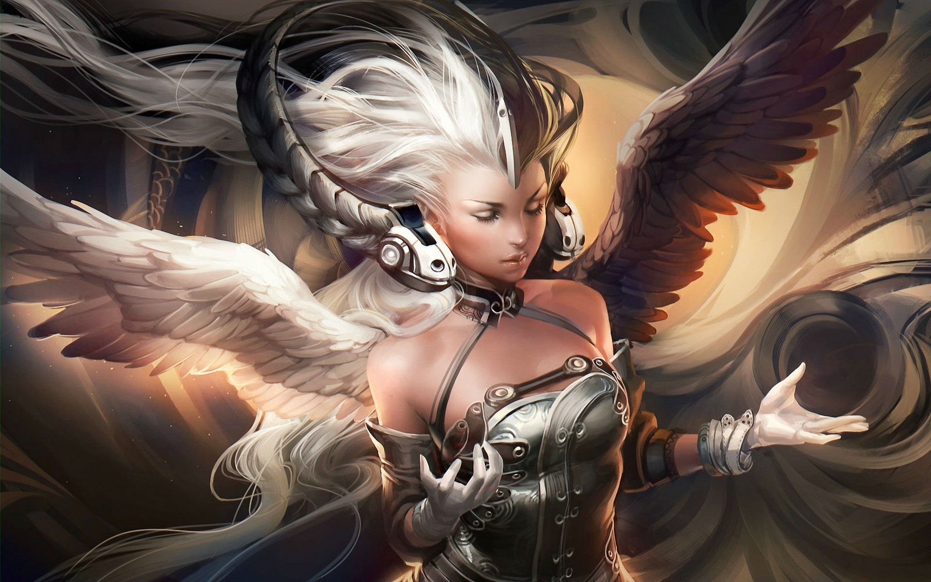 angel, of, headphones, Loa, warrior, Fighting, mmo, league, fantasy, angels, sci, fi, 1loa, rpg, 1080P, online, action, HD Wallpaper