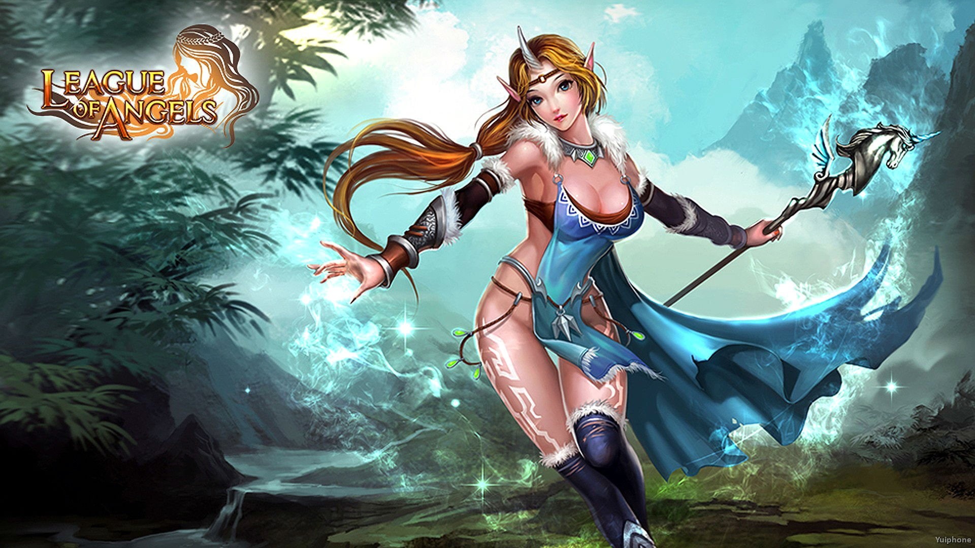 1080P, angels, of, angel, fantasy, 9, league, game, Loa, warrior, HD Wallpaper