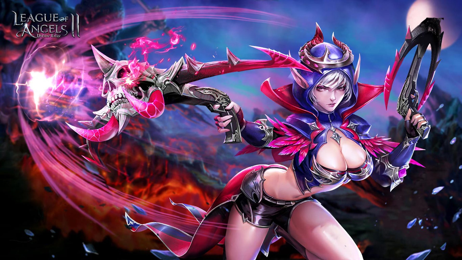 demon, tablet, breeda, game, hunter, phones, pc, hd, 1080P, fighting, video, ii, league, desktop, skills, angels, mobile, HD Wallpaper