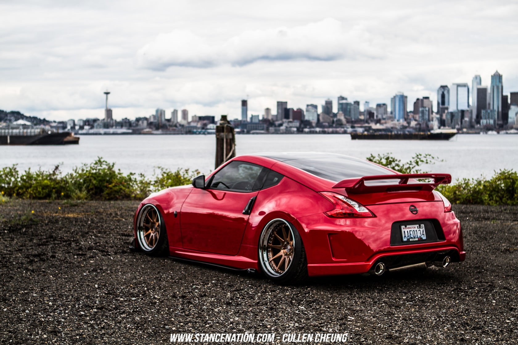 architecture, cityscape, water, outdoors, mode of transportation, land vehicle, city, building, photo, skyscraper, car, Nissan, Nissan 350Z, building exterior, HD Wallpaper