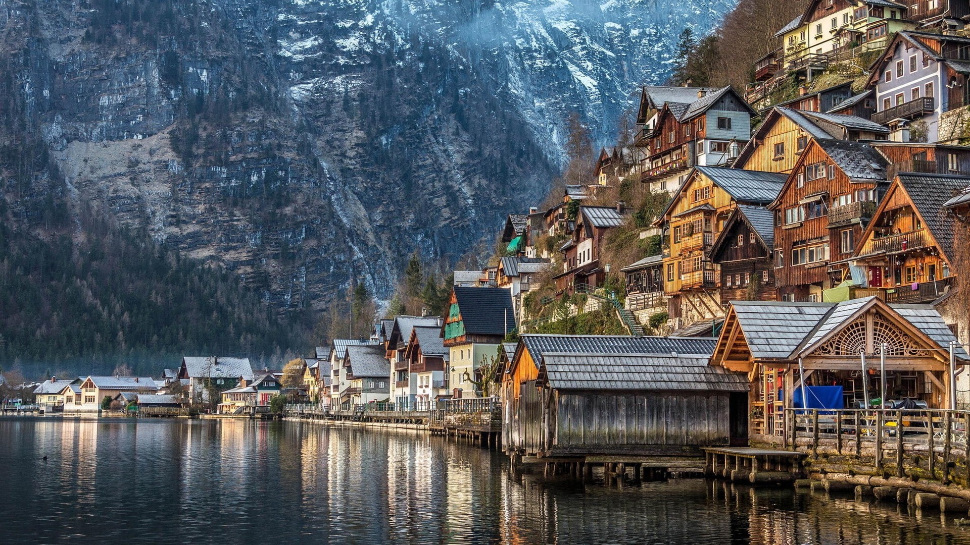 1080P, Bad Goisern, landscape, HD Wallpaper
