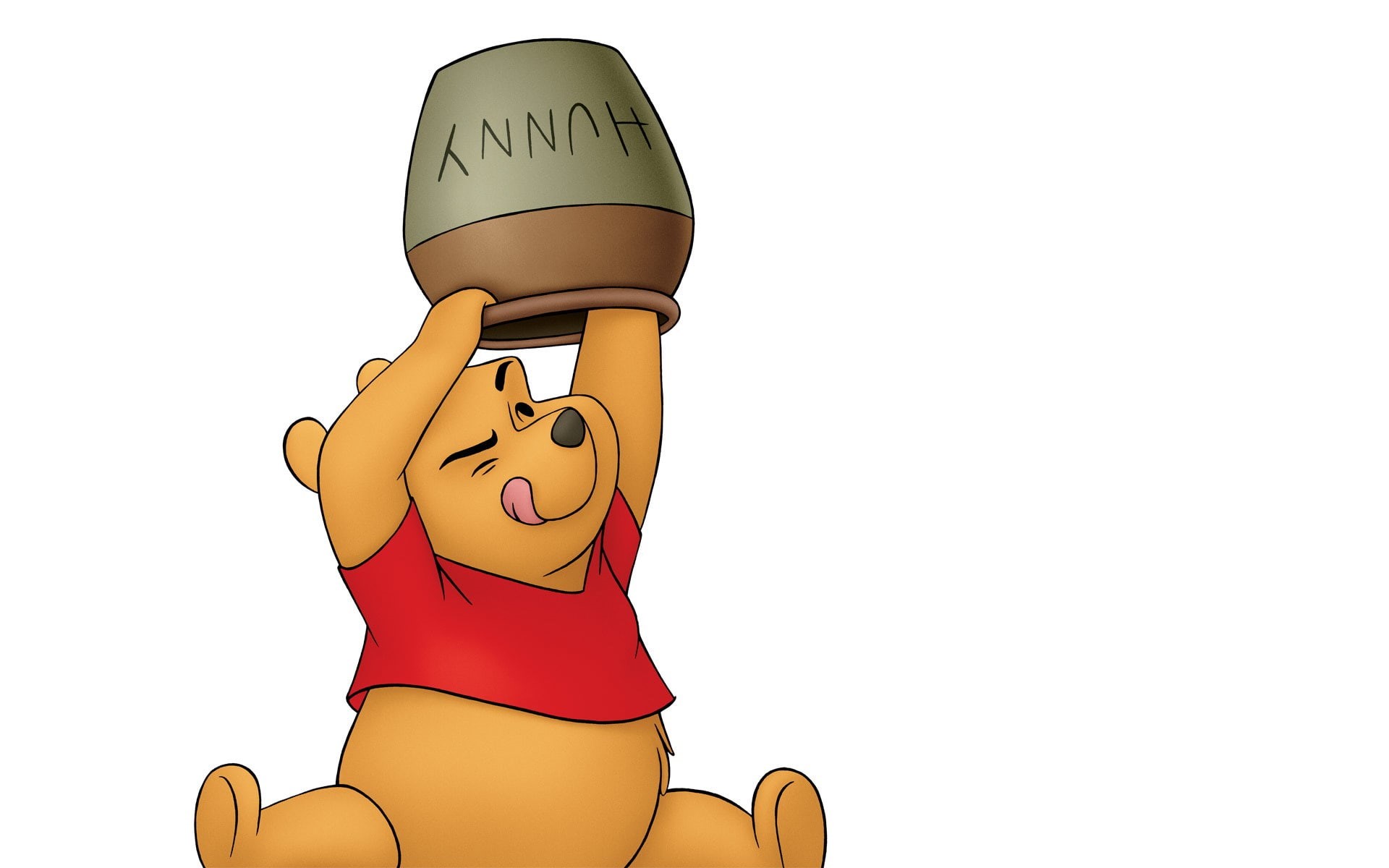 smiling, male likeness, care, human body part, white background, winnie the pooh  backgrounds hd, people, hat, cut out, representation, copy space, clothing, HD Wallpaper