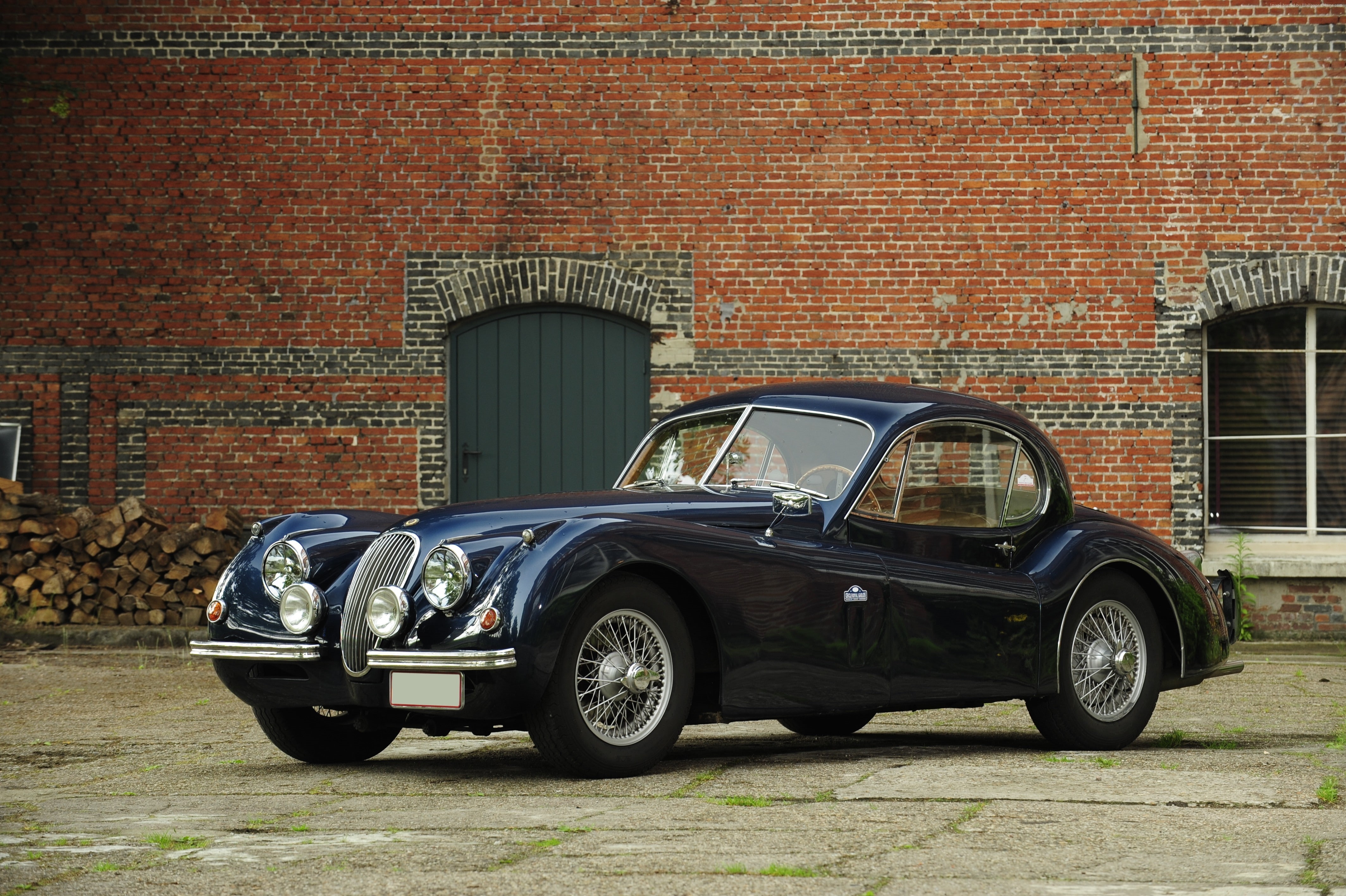 retro, Jaguar XK120, sports car, XK100, coupe, Jaguar, 4K, classic cars, 1950, HD Wallpaper
