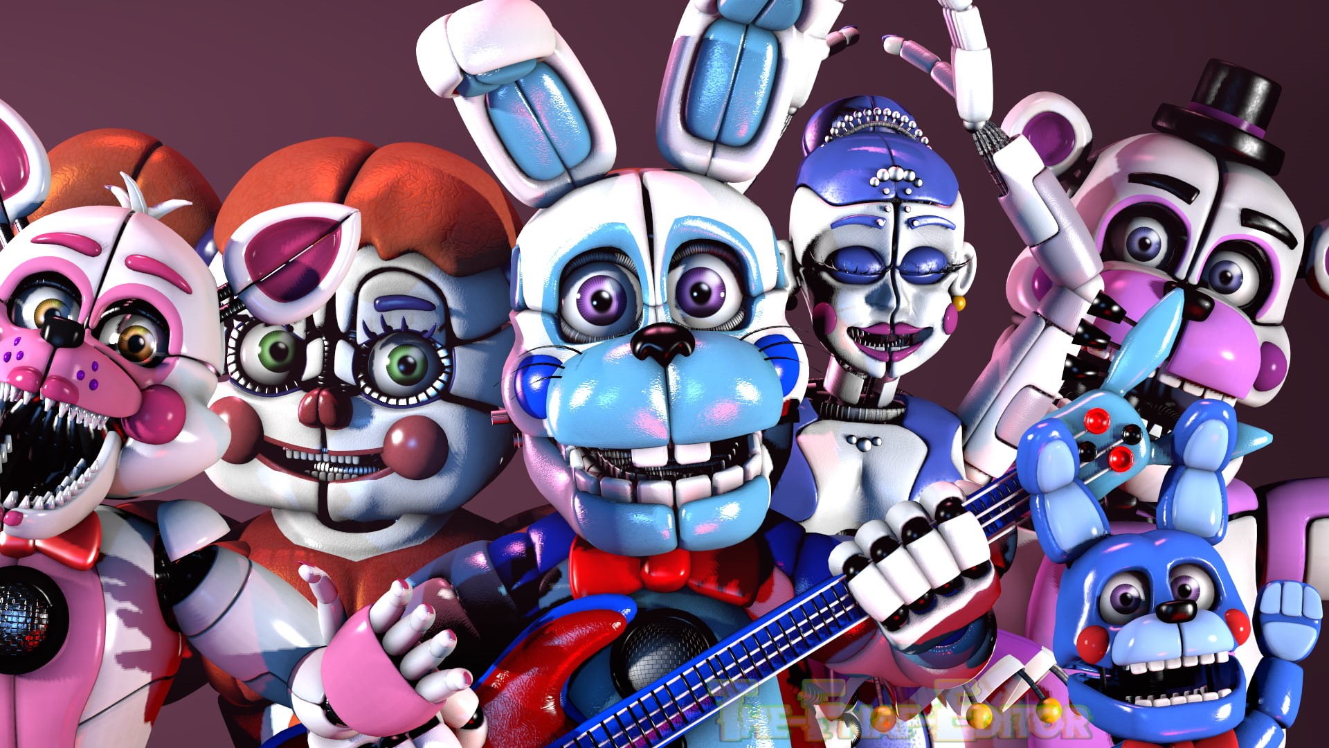 Five Nights at Freddys: Sister Location, Five Nights at Freddys, 1080P, HD Wallpaper