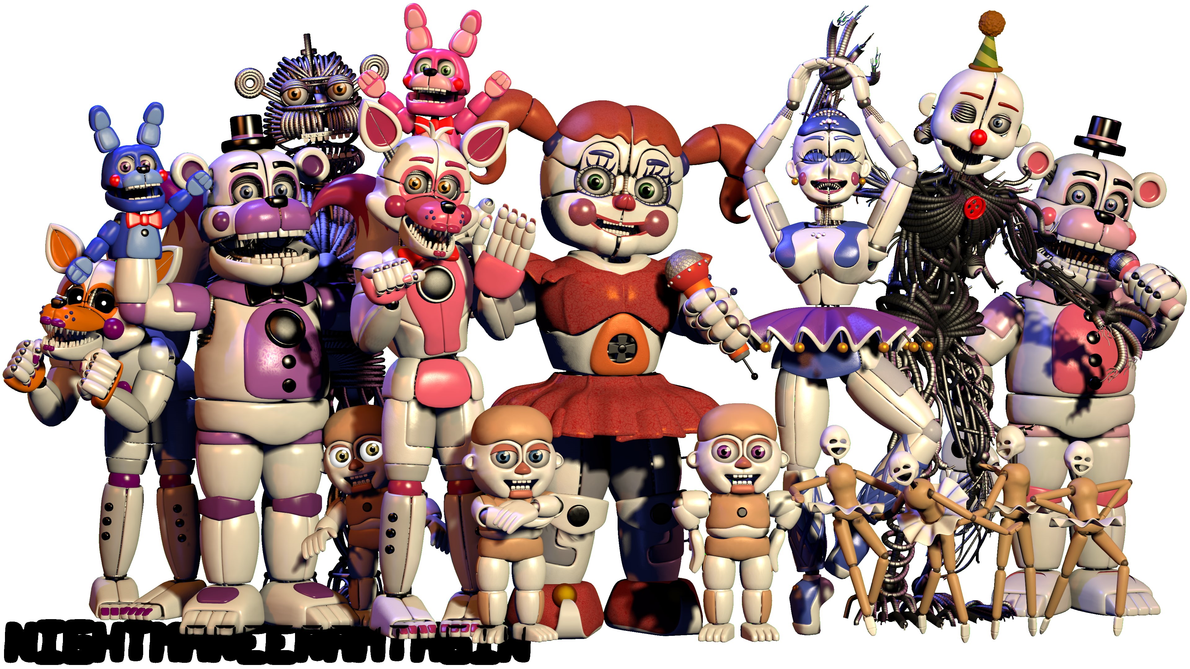 Five Nights at Freddys, 4K, Five Nights at Freddys: Sister Location, HD Wallpaper