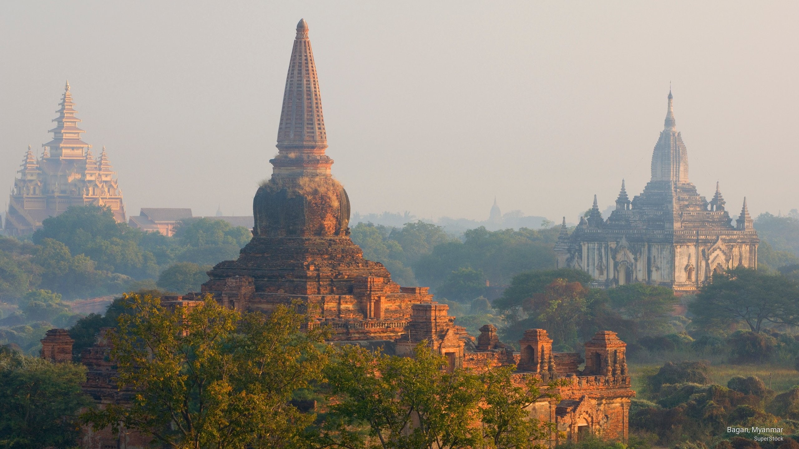 myanmar, bagan, Asia, 2K, HD Wallpaper