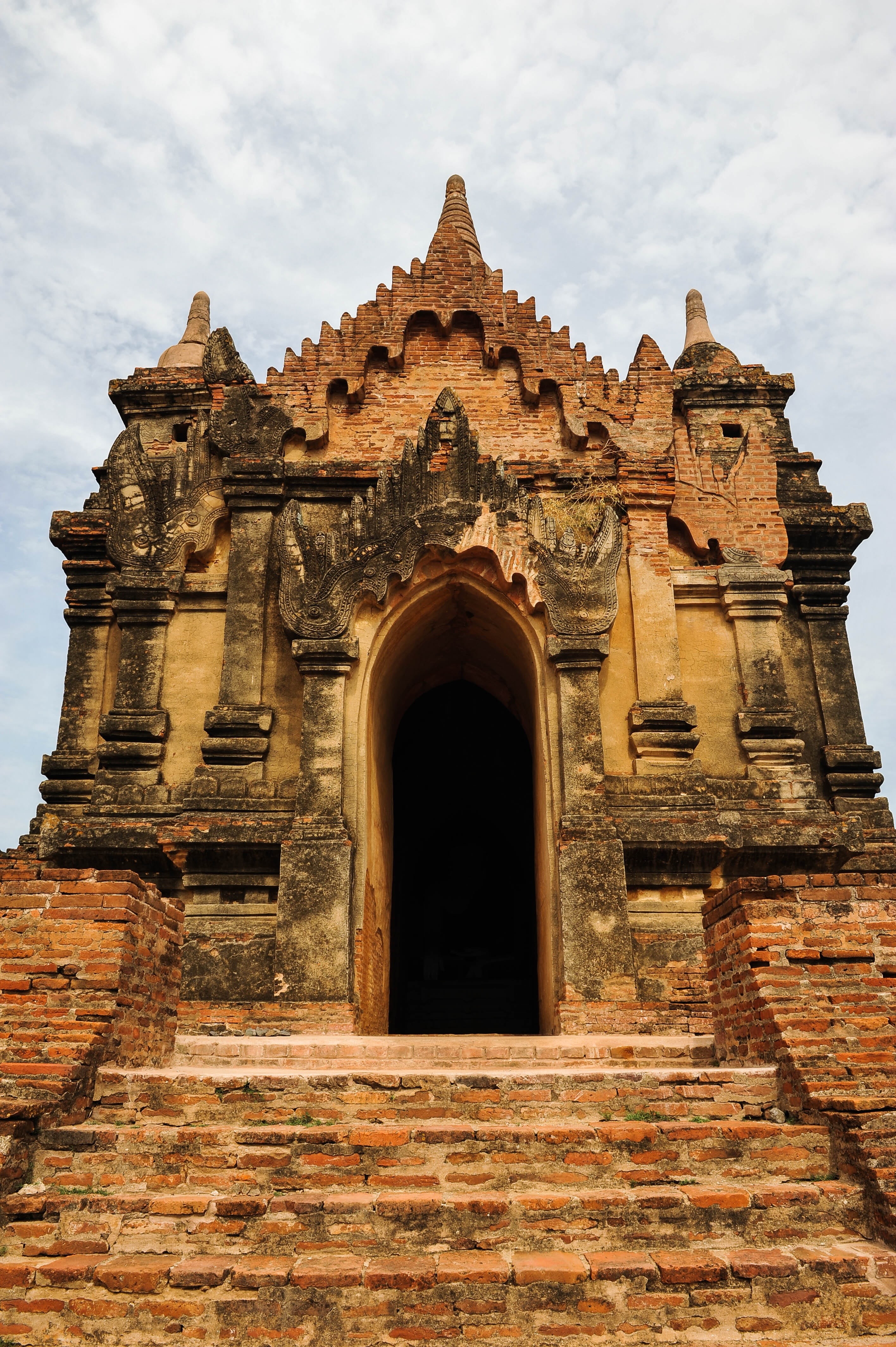 sky, outdoors, built structure, landscape, ancient civilization, burma, the past, travel, building exterior, belief, nature, day, myanmar, religion, buddha, Phone HD Wallpaper