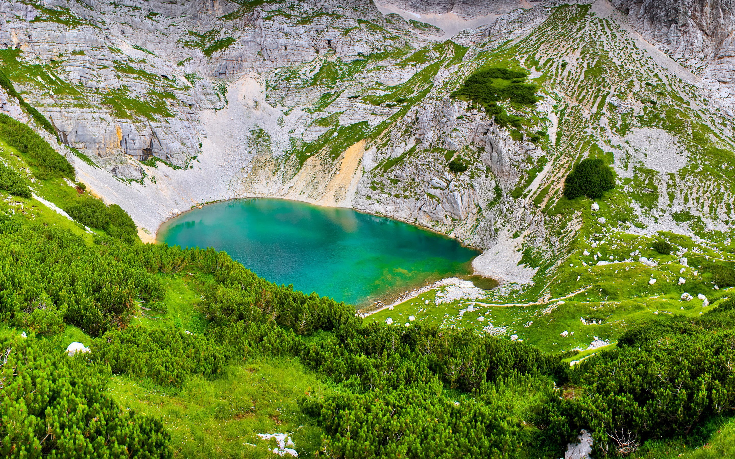 nature, no people, environment, green color, land, beauty in nature, power in nature, non-urban scene, turquoise colored, travel destinations, high angle view, HD Wallpaper