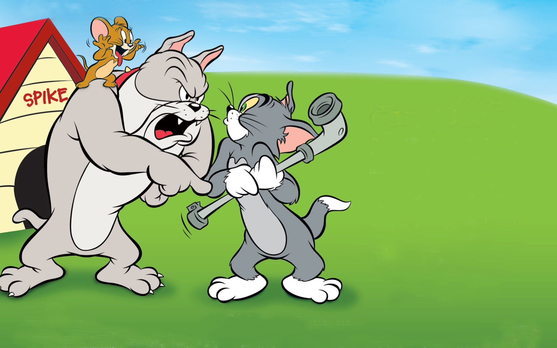 dog, house, tom, 1080P, jerry, HD Wallpaper