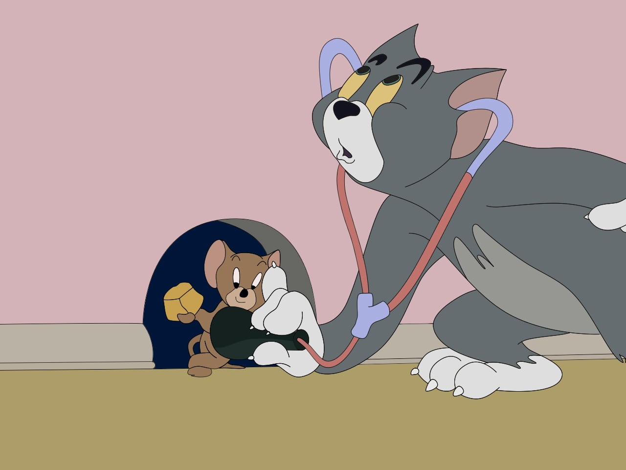 cute, jerry, tomcat, holding, men, animal wildlife, emotion, people, 720P, males, smiling, adult, Cartoons, mammal, scientific, happiness, cartoon, communication, HD Wallpaper