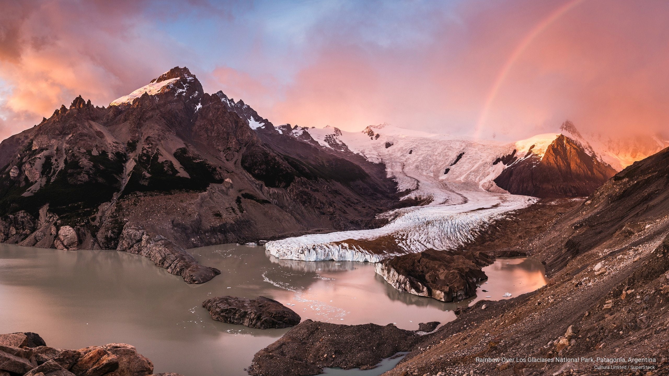los, argentina, patagonia, national, National Parks, 2K, glaciares, park, rainbow, HD Wallpaper