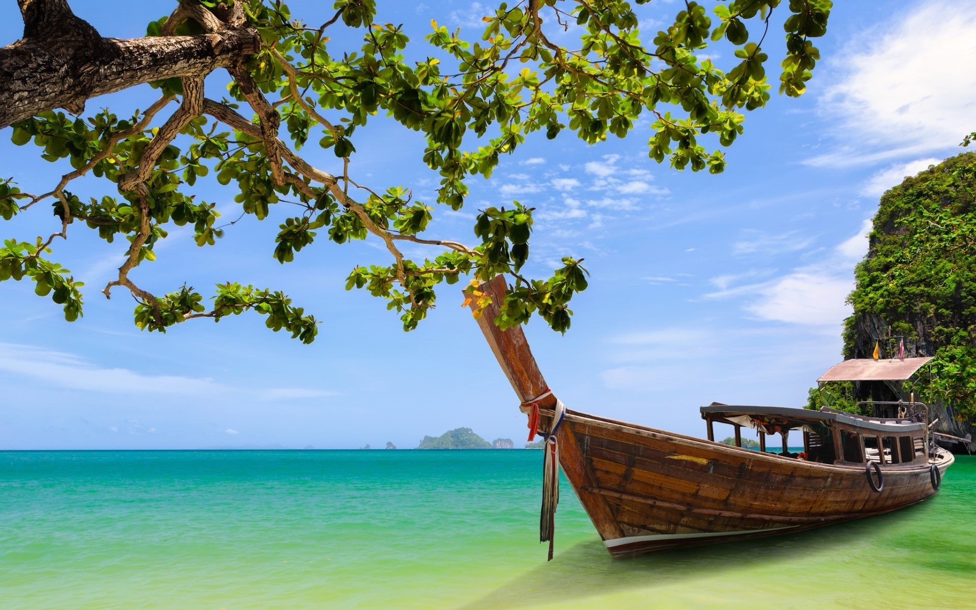 sea, 1080P, landscape, Krabi, corner, HD Wallpaper