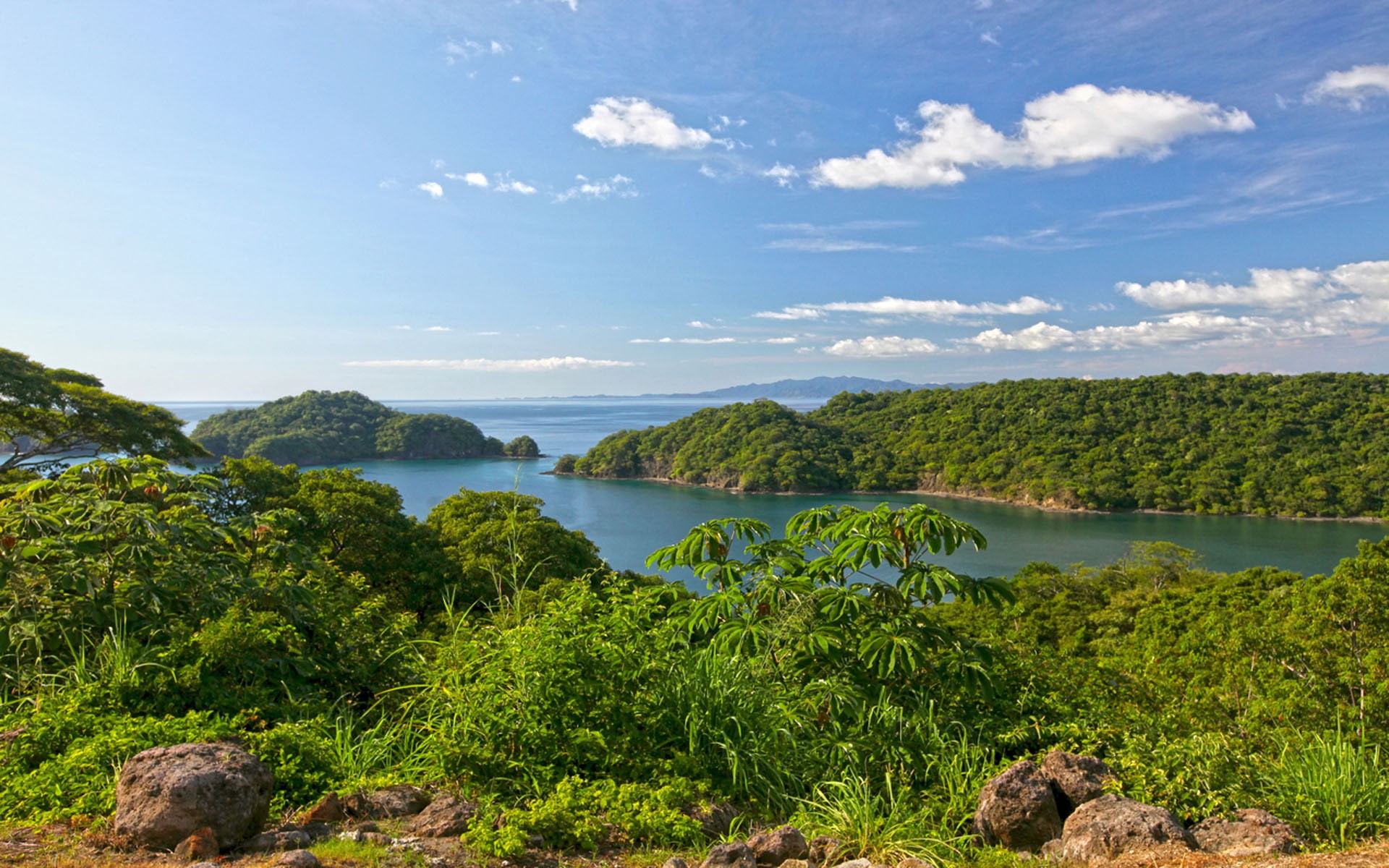 rica, costa, 1080P, bay, papagayo, view, HD Wallpaper