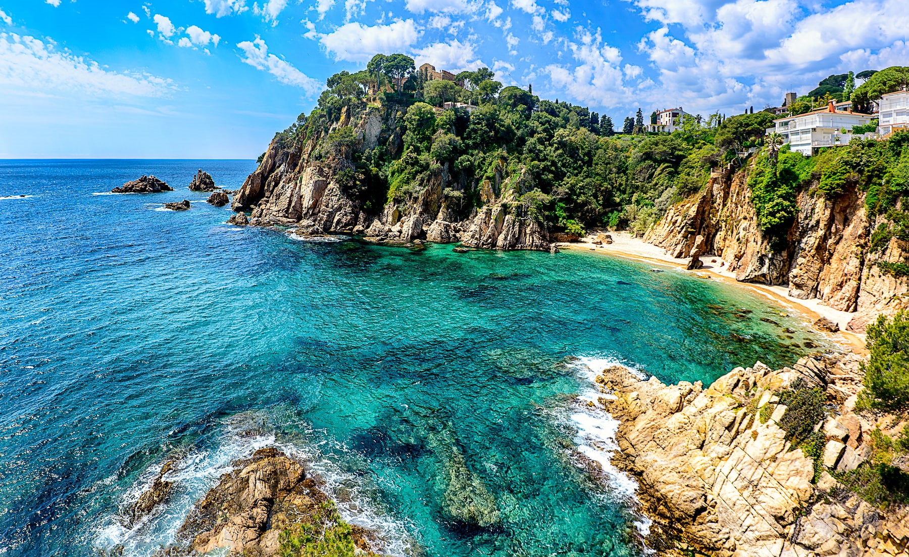 720P, nature, landscape, Costa Brava, coast, sea, Spain, HD Wallpaper