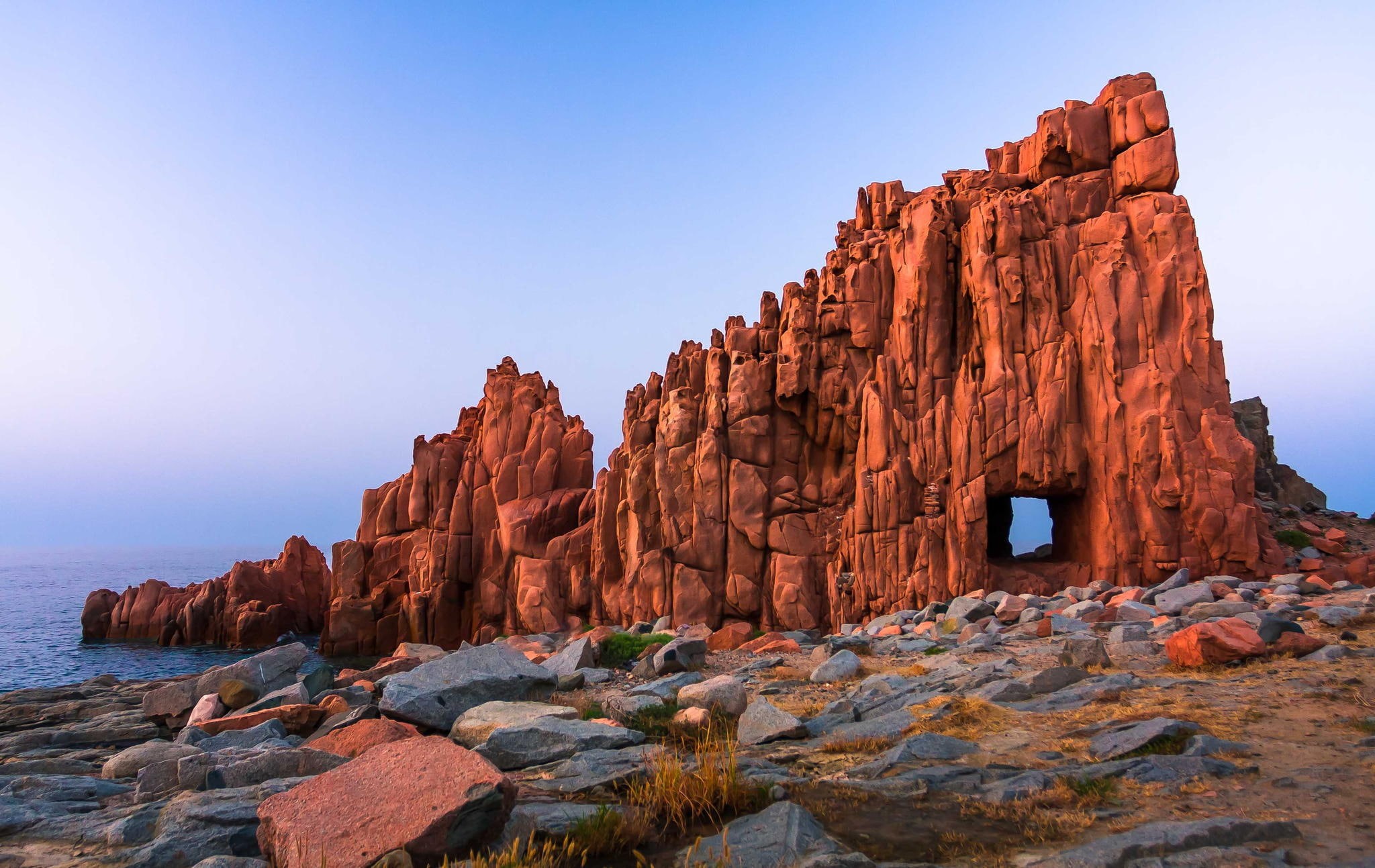 window, nature, rock, 1080P, Sardinia, desert, HD Wallpaper