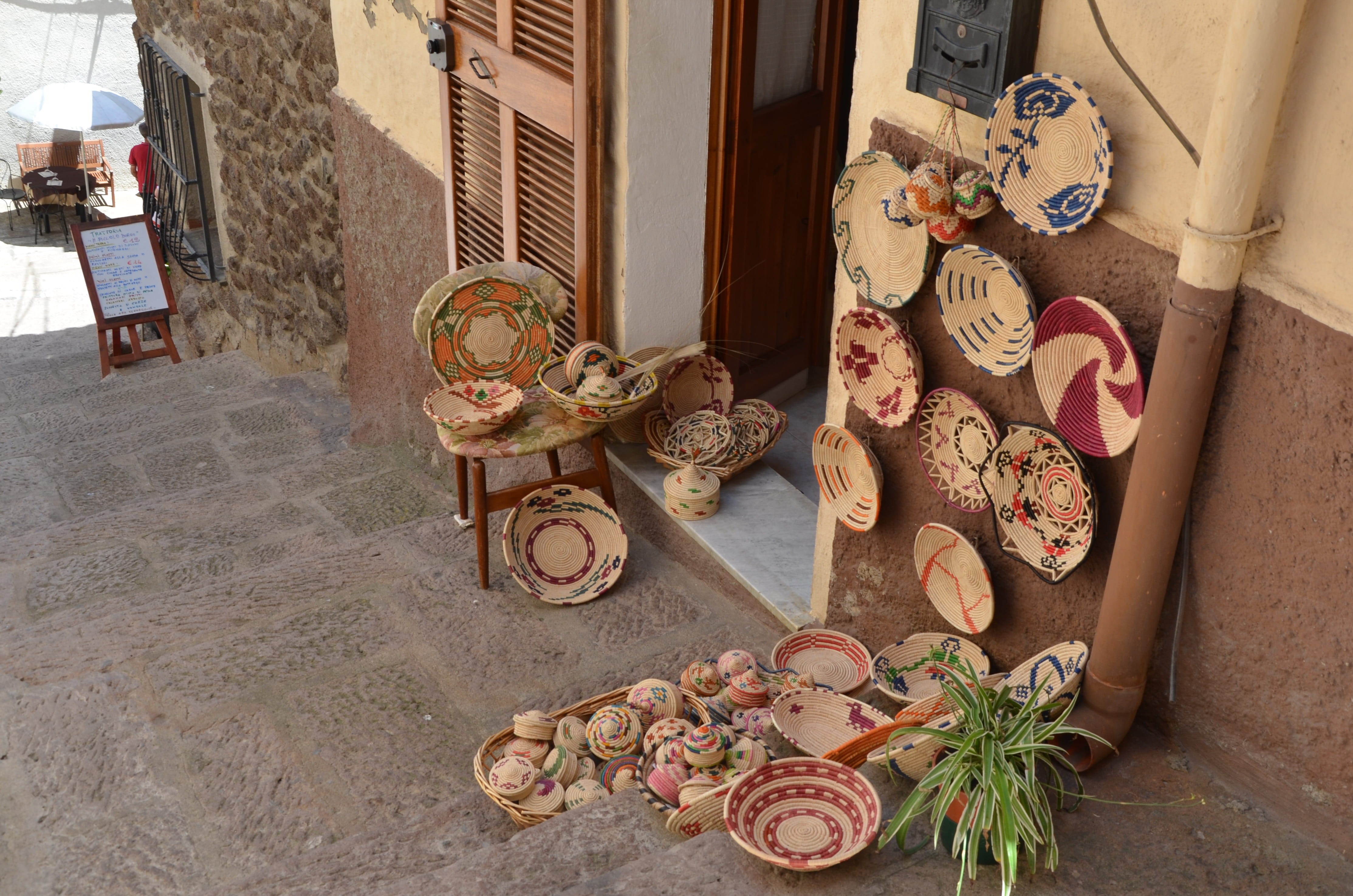 sardinia, italy, home interior, freshness, arrangement, for sale, no people, entrance, castelasardo, decoration, craft, 4K, built structure, indoors, high angle view, HD Wallpaper