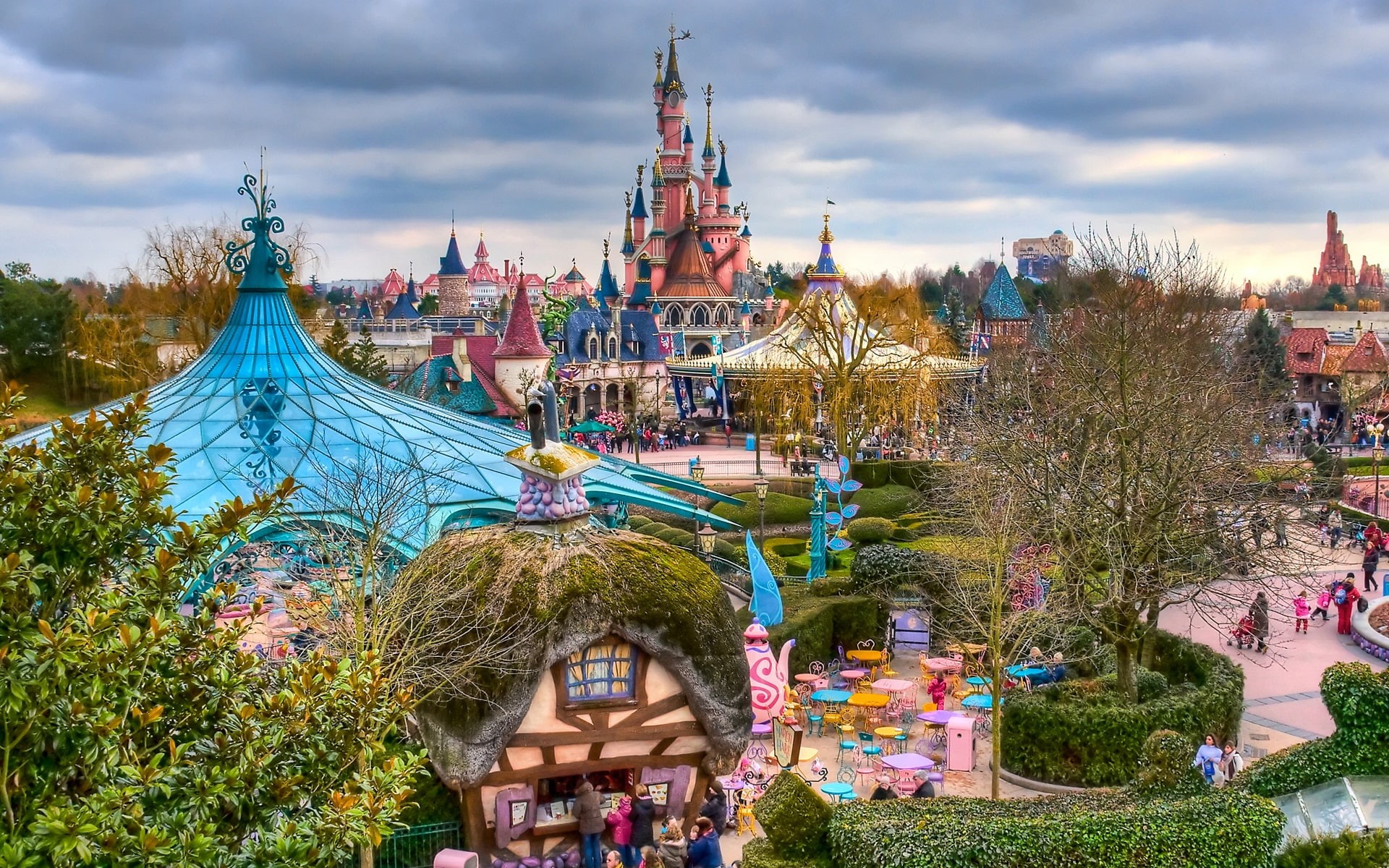 Paris, Disneyland, Fantasyland, 1080P, France, HD Wallpaper