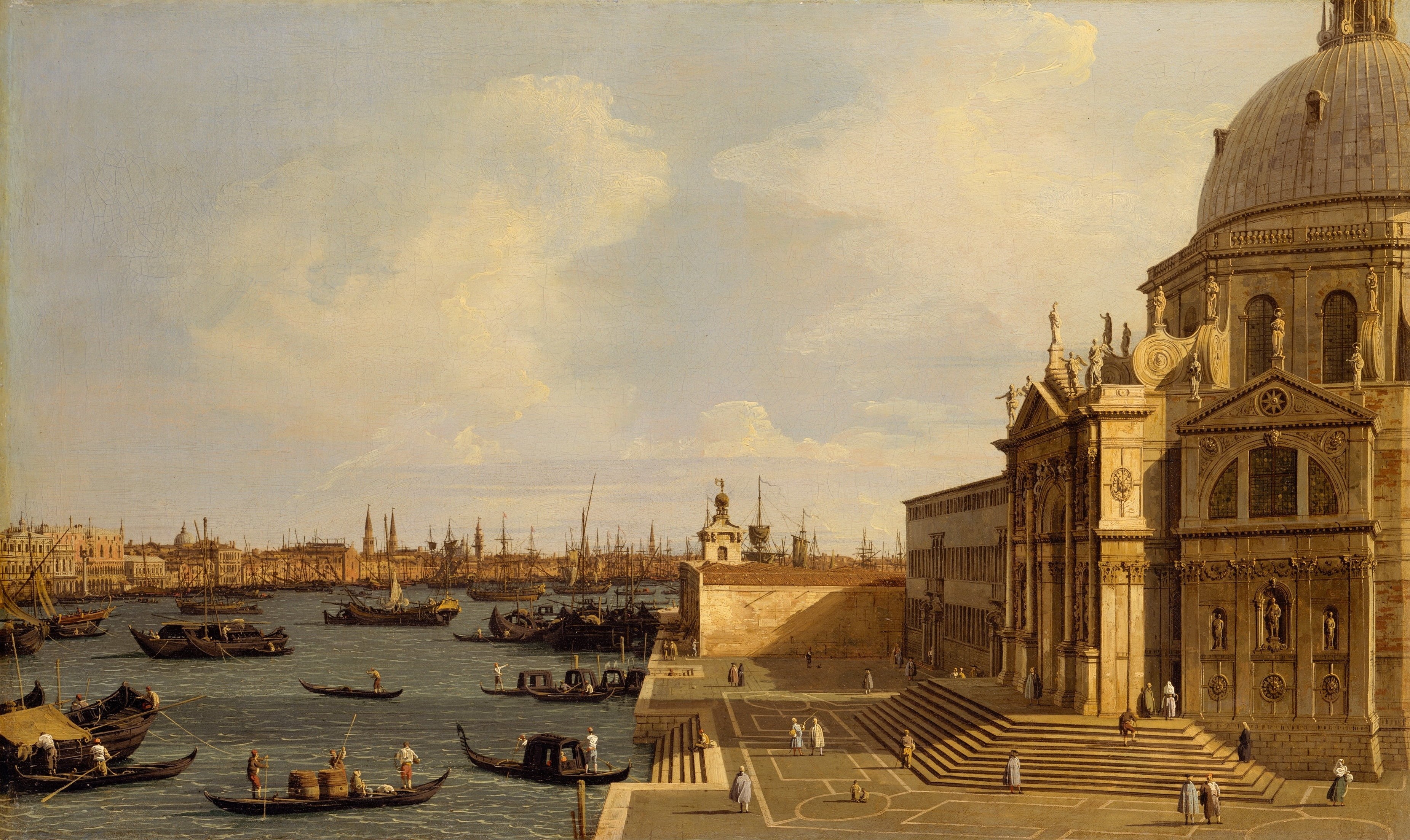 urban Scene, cloud - sky, belief, concrete, building Exterior, europe, nature, city, sky, oil, santa maria della salute, the past, tourism, architecture, HD Wallpaper