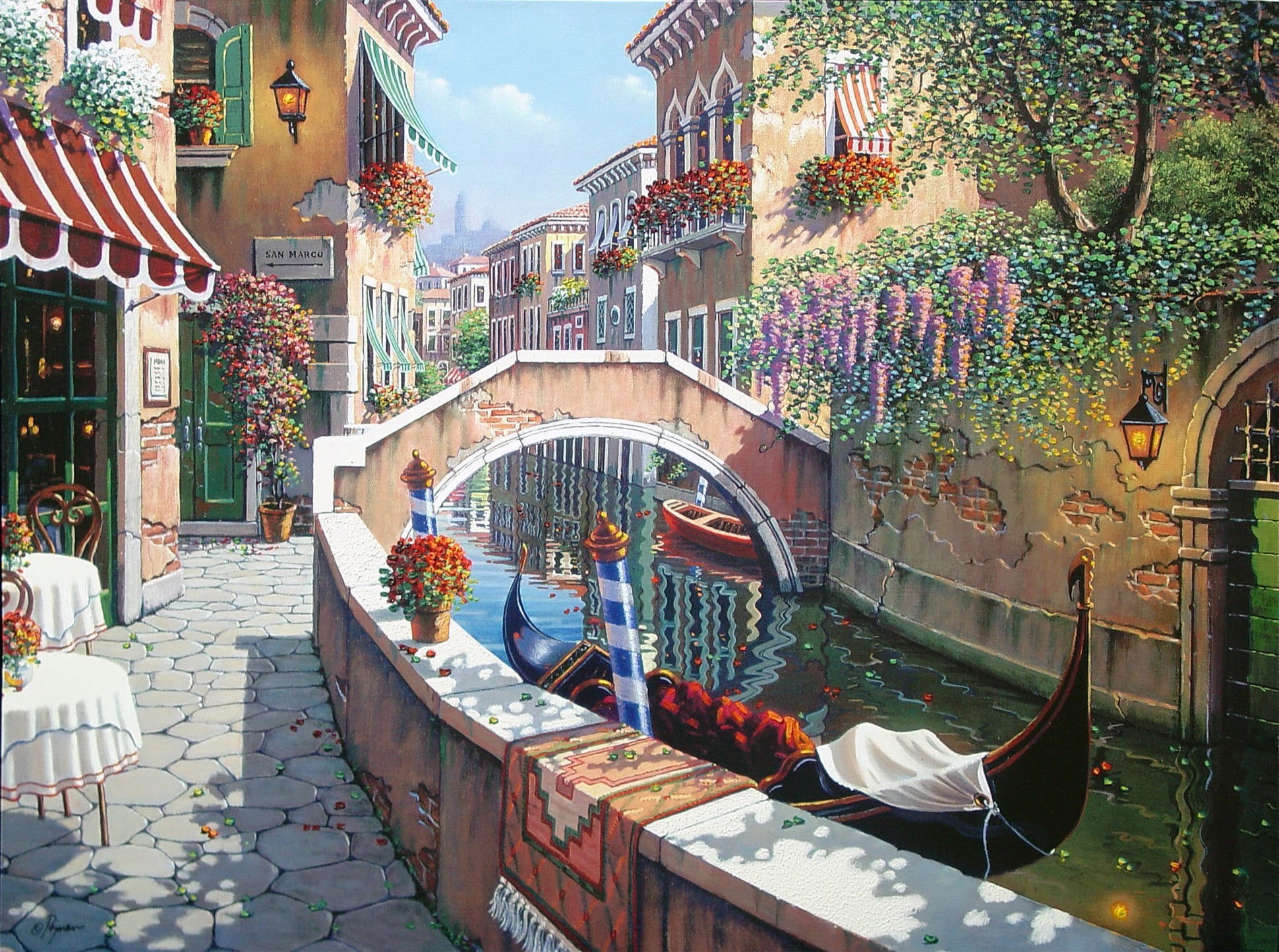 tourist, residential district, europe, outdoors, facade, urban Scene, venice - Italy, channel, cultures, building Exterior, cityscape, balcony, plant, Italy, HD Wallpaper