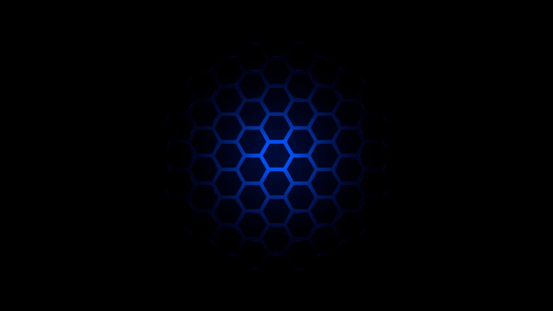 shape, single object, blue, 1080P, dark, studio shot, digital art, circle, spotted, textured, texture, indoors, black color, pattern, close-up, black, HD Wallpaper