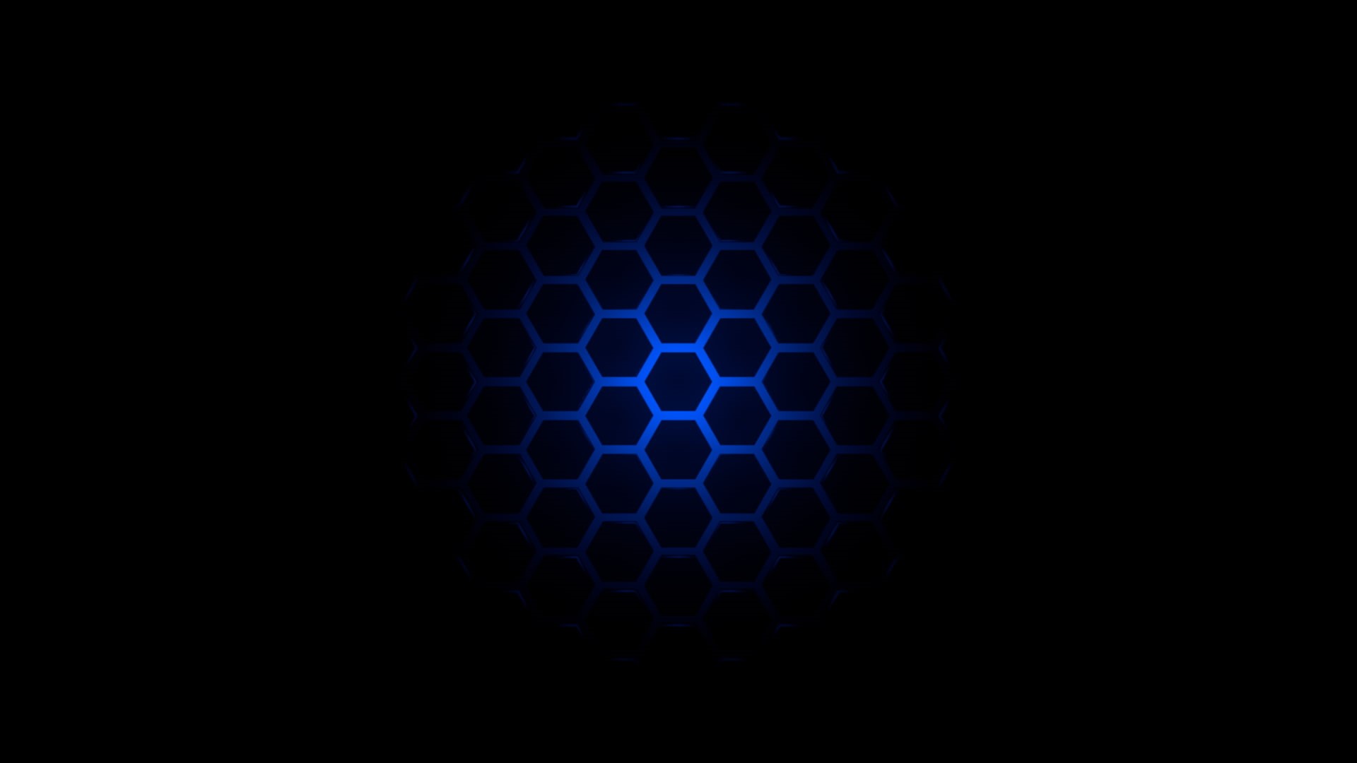 Beehive Patterns, blue, black, 1080P, HD Wallpaper