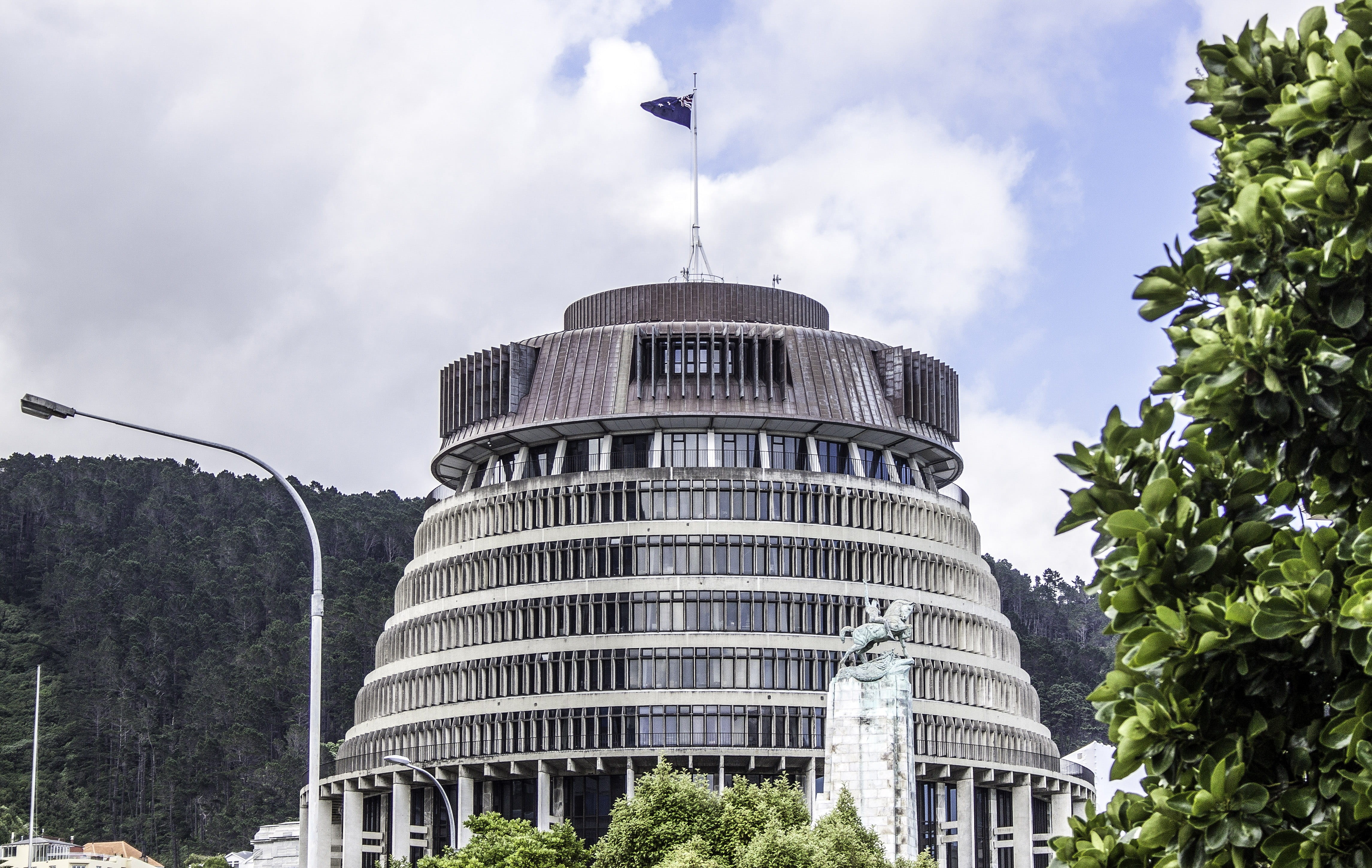 Wellington, building Exterior, building, outdoors, built Structure, nature, plant, travel destinations, famous Place, sky, low angle view, architecture, HD Wallpaper