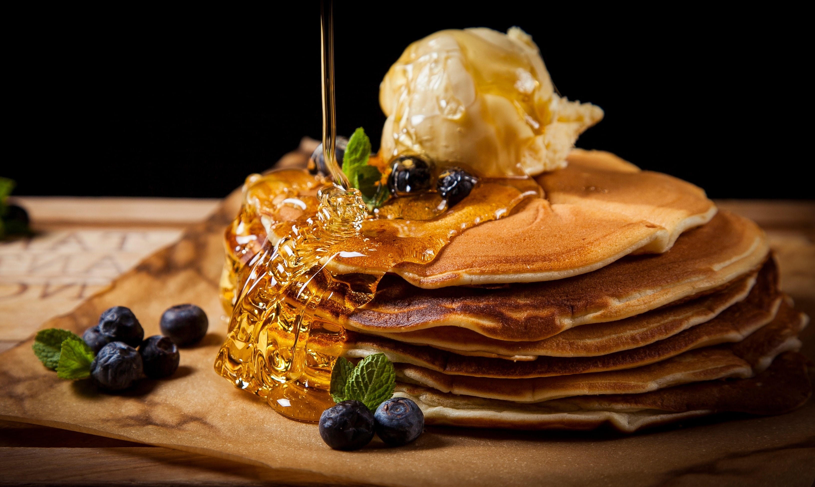 still, pancake, 2K, honey, blueberry, life, HD Wallpaper