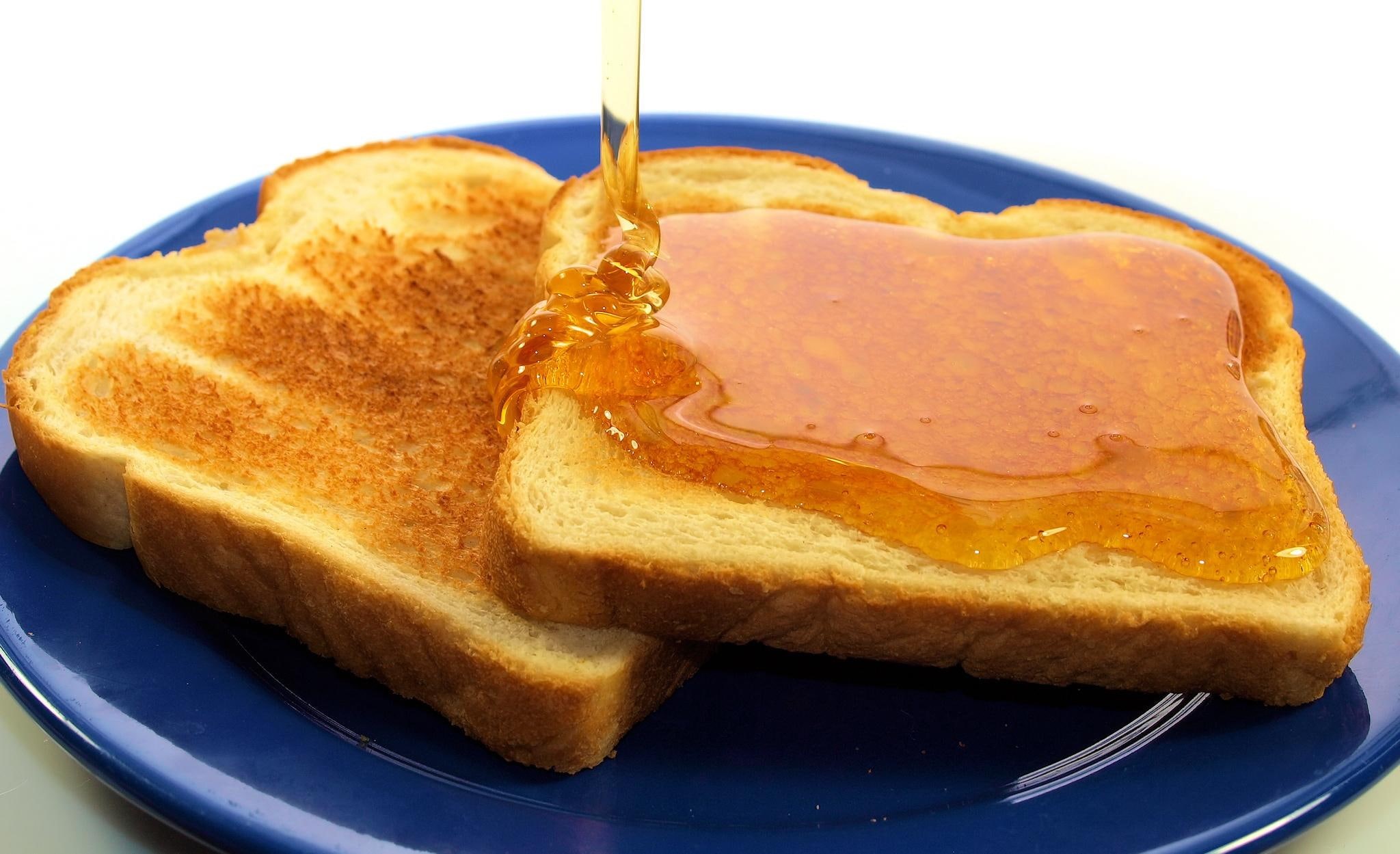 bread, food, honey, sweet, photo, tost, 1080P, HD Wallpaper