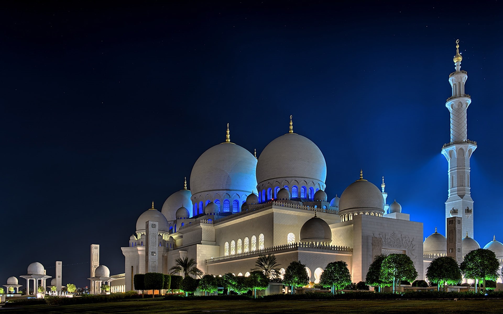 night, mosque, abu, hd, 1080P, photography, grand, centre, resolution, dhabi, desktop, sheikh, zayed, HD Wallpaper