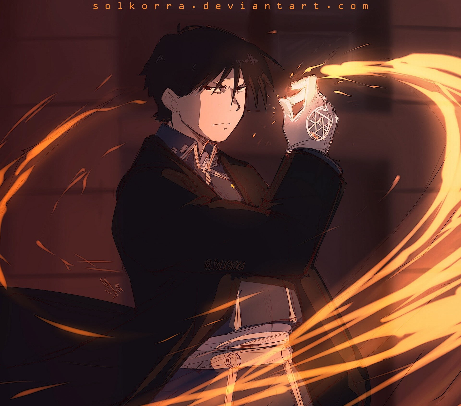 1080P, FullMetal Alchemist, Roy Mustang, HD Wallpaper