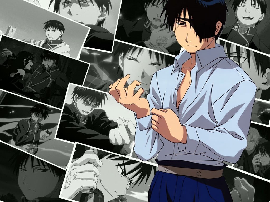 anime, Roy Mustang, clothes, table, s, business, assorted, occupation, computer, office, creativity, business person, white collar worker, adult, 480P, HD Wallpaper