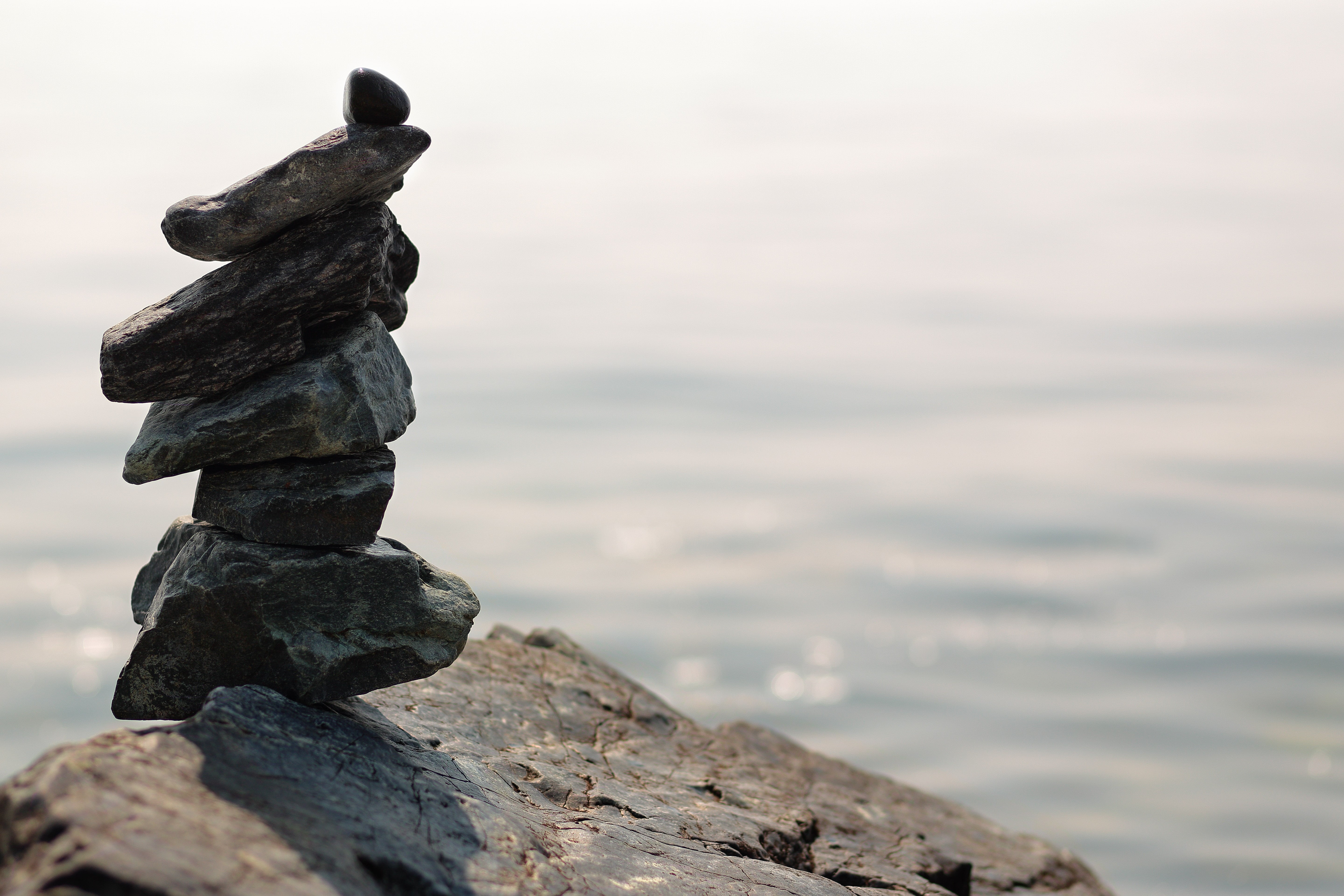 zen-like, closeup, stone, nature, stack, stone  tower, closeup photography, photography, баланс, cc-by, pebble, 5K, Balance, stability, sea, tower  beach, HD Wallpaper