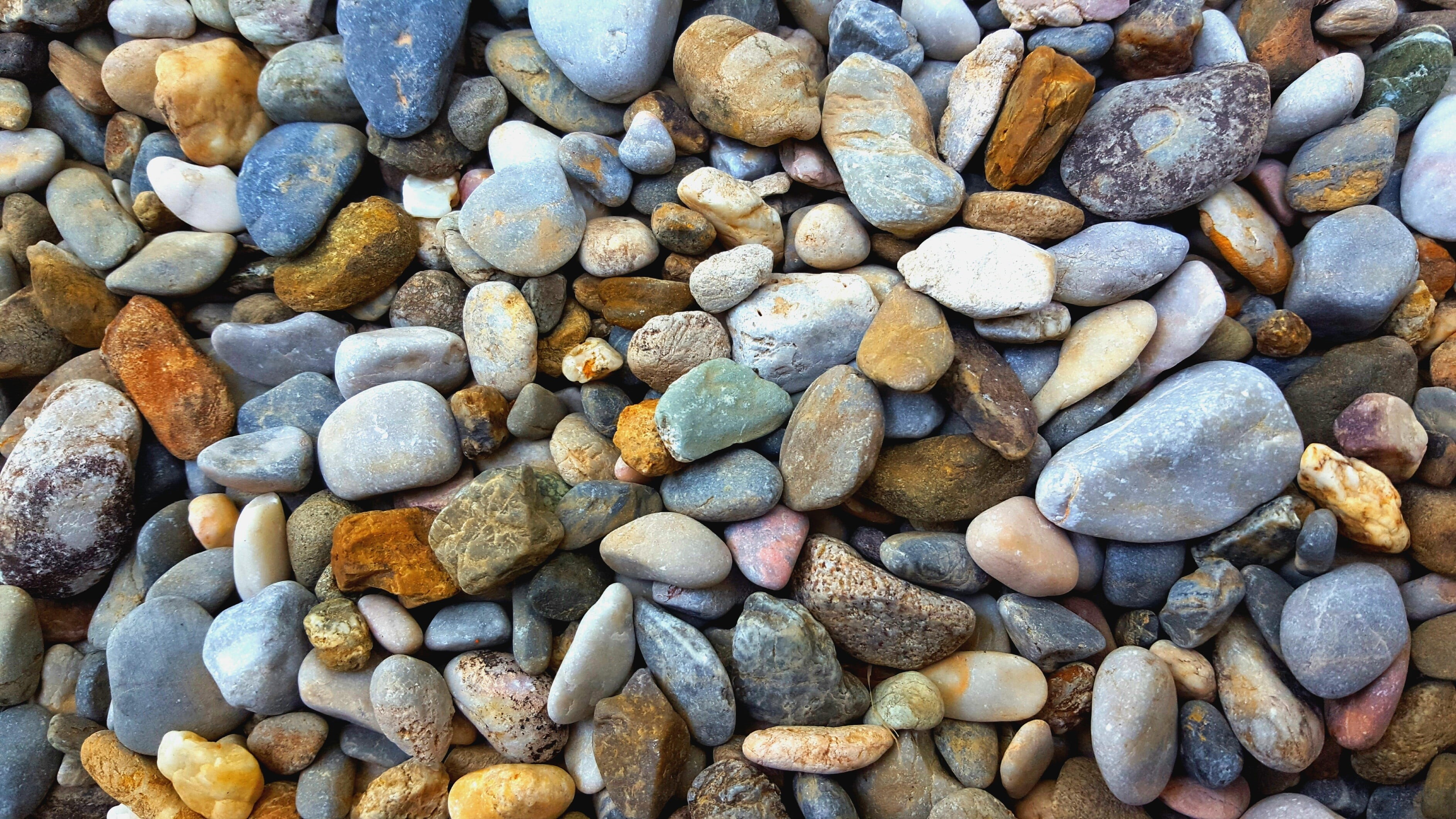sport, stone, top, sea, standing, rockz, vacation, rock, pebble, stand out, young, stone - object, 2K, blue, girl, achievement, beach, large group of objects, HD Wallpaper