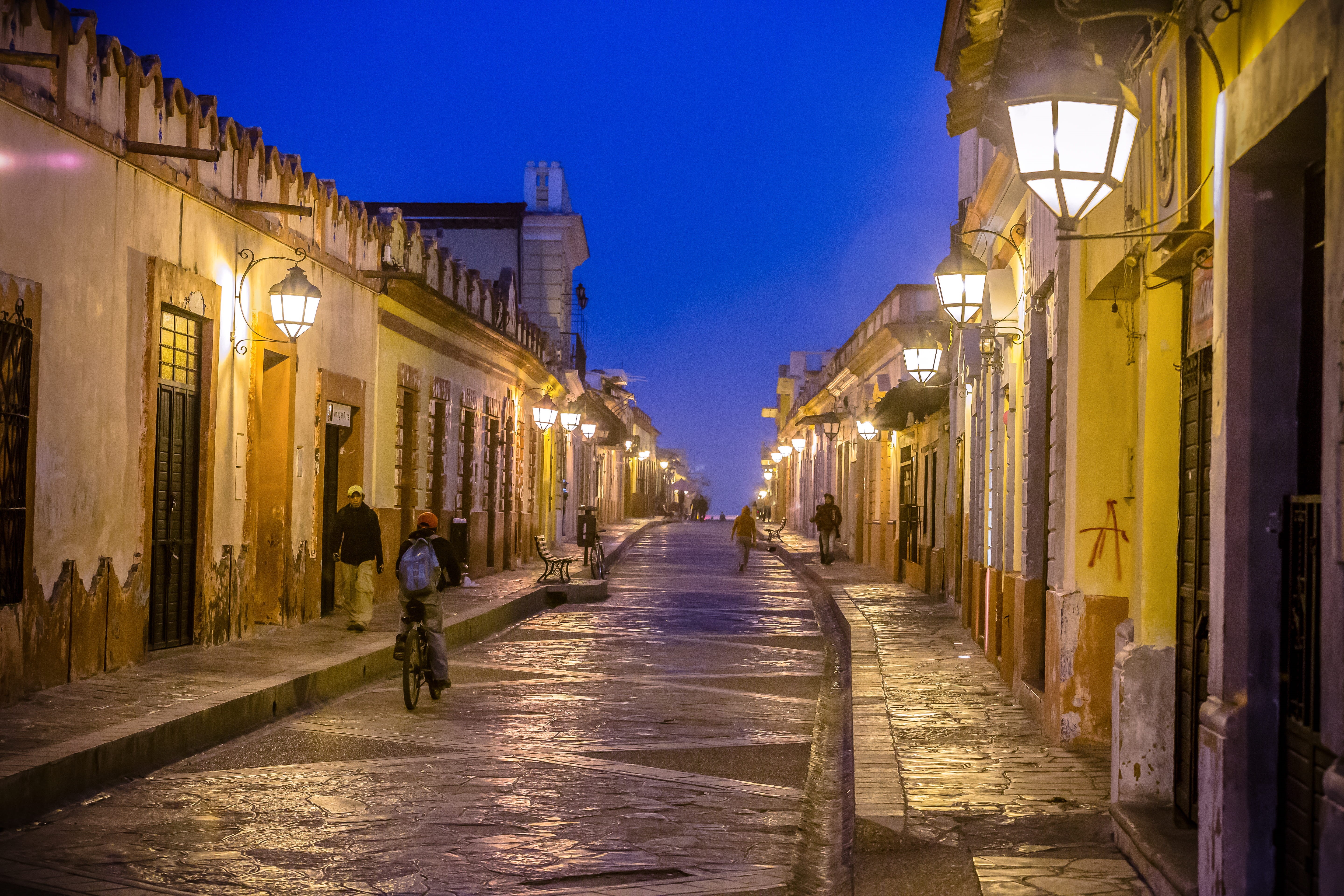 people, night, architecture, illuminated, urban, mexico, nature, somebody, adult, road, travel, buildings, building, built structure, direction, chiapas, HD Wallpaper