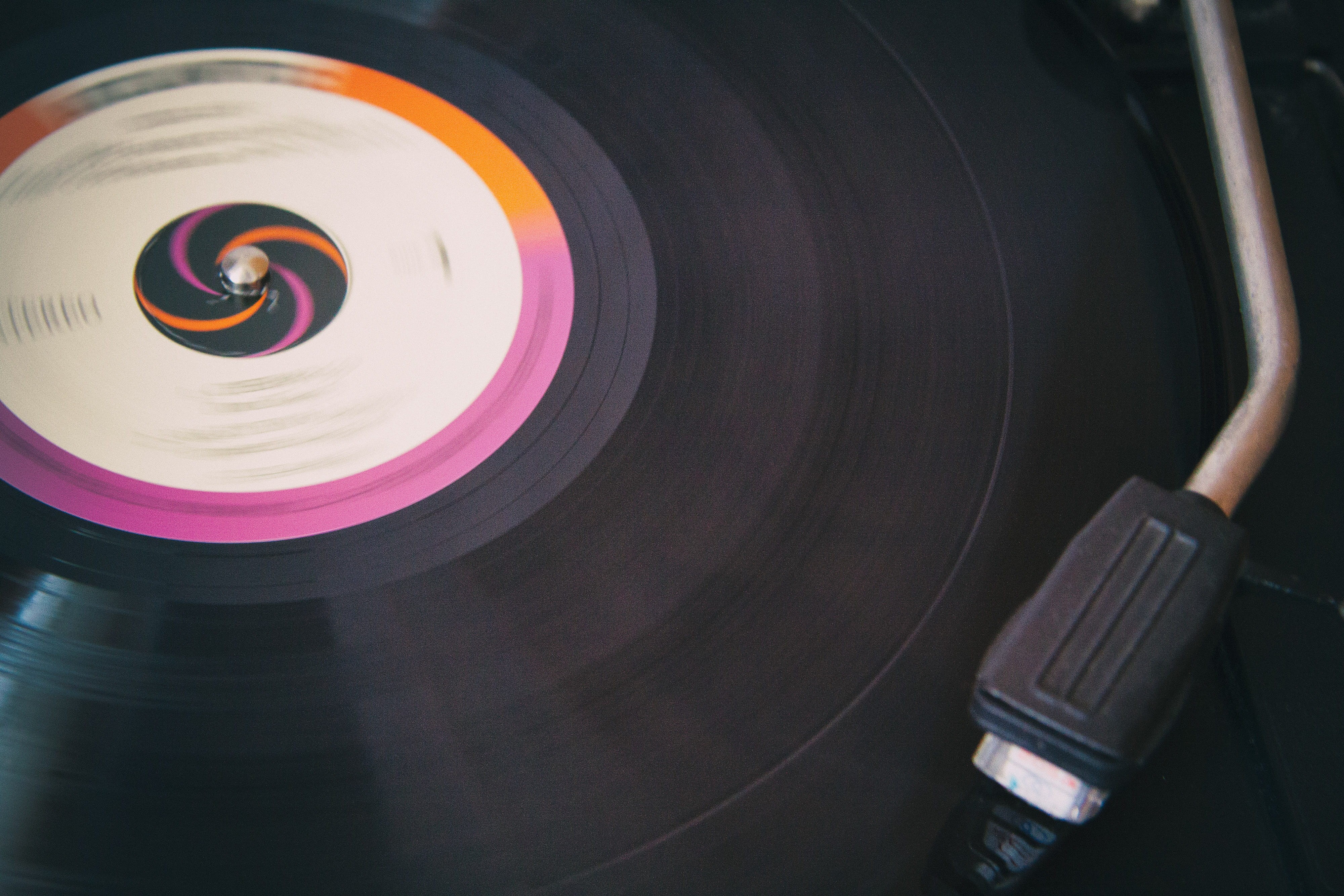 single object, vintage, circle, vinyl, antique, record player needle, needle, track, vinyl record, technology, album, close-up, audio, sepia, disk, rotating, HD Wallpaper