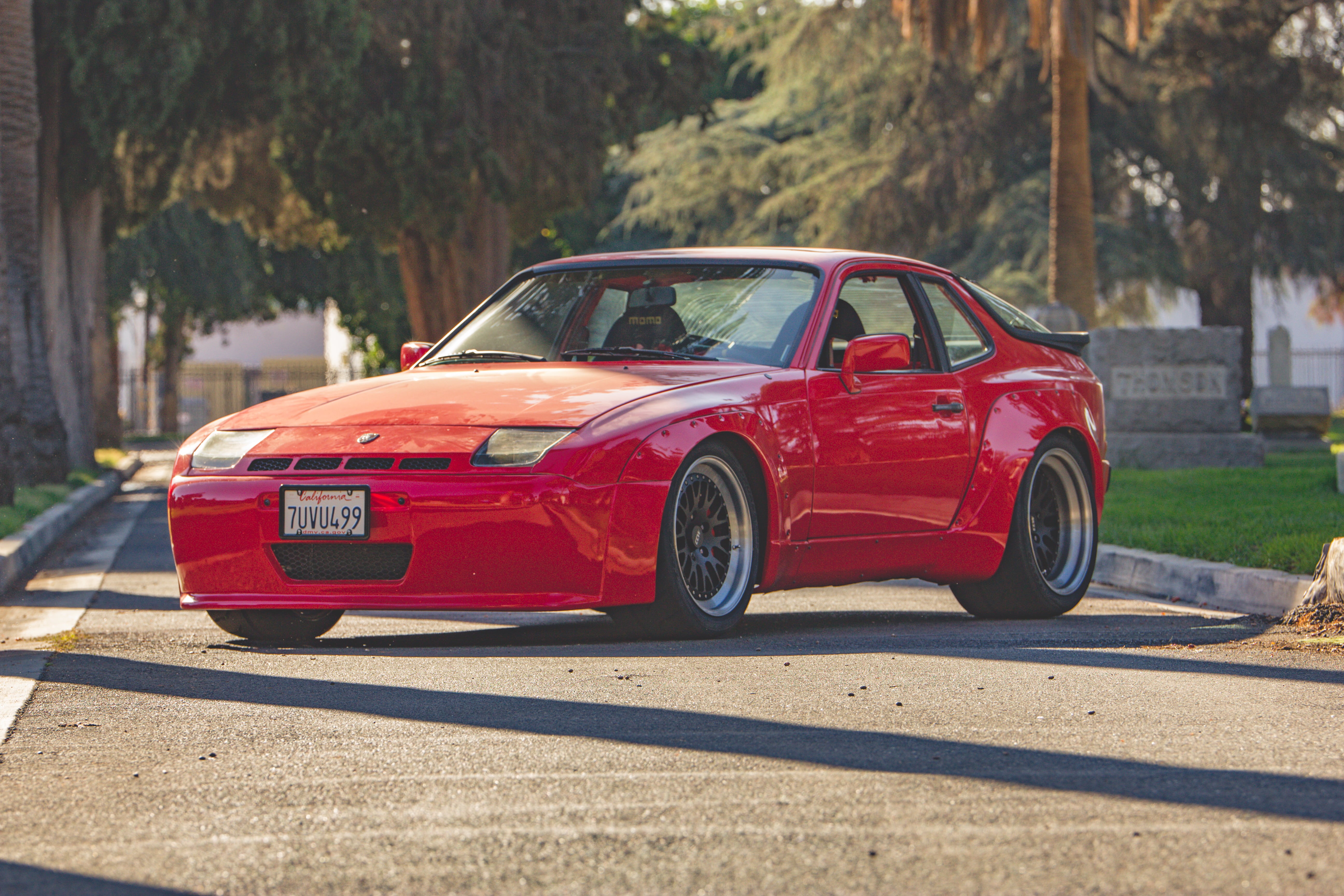 widebody, travel, 5K, city, shadow, retro styled, race cars, red, day, old, nature, luxury, Porsche, car, street, vehicle, motor vehicle, tree, mode of transportation, HD Wallpaper