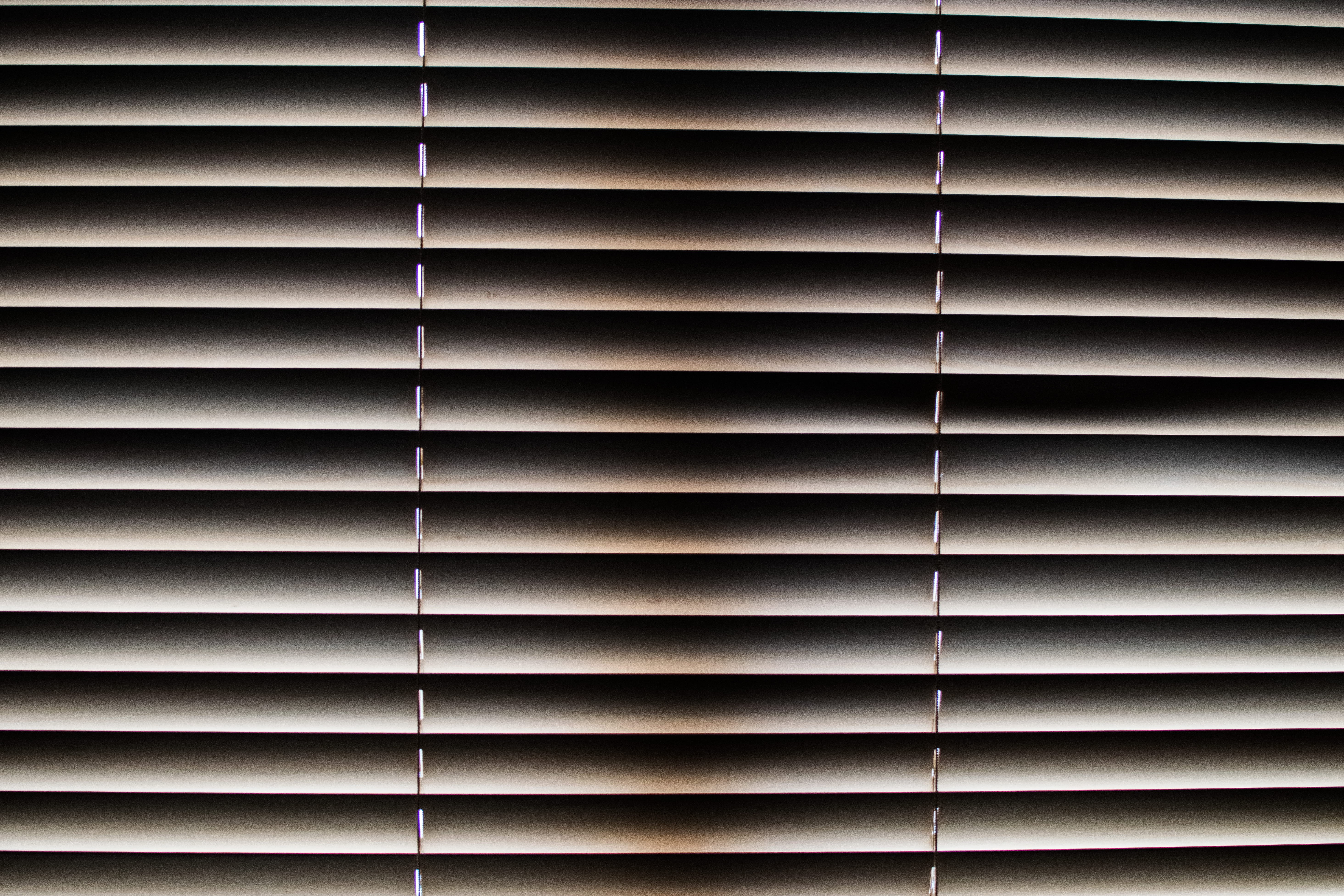 window blind, dark, close-up, arrangement, in a row, textured, indoors, blinds, abstract, repetition, no people, full frame, architecture, shadow, pattern, HD Wallpaper